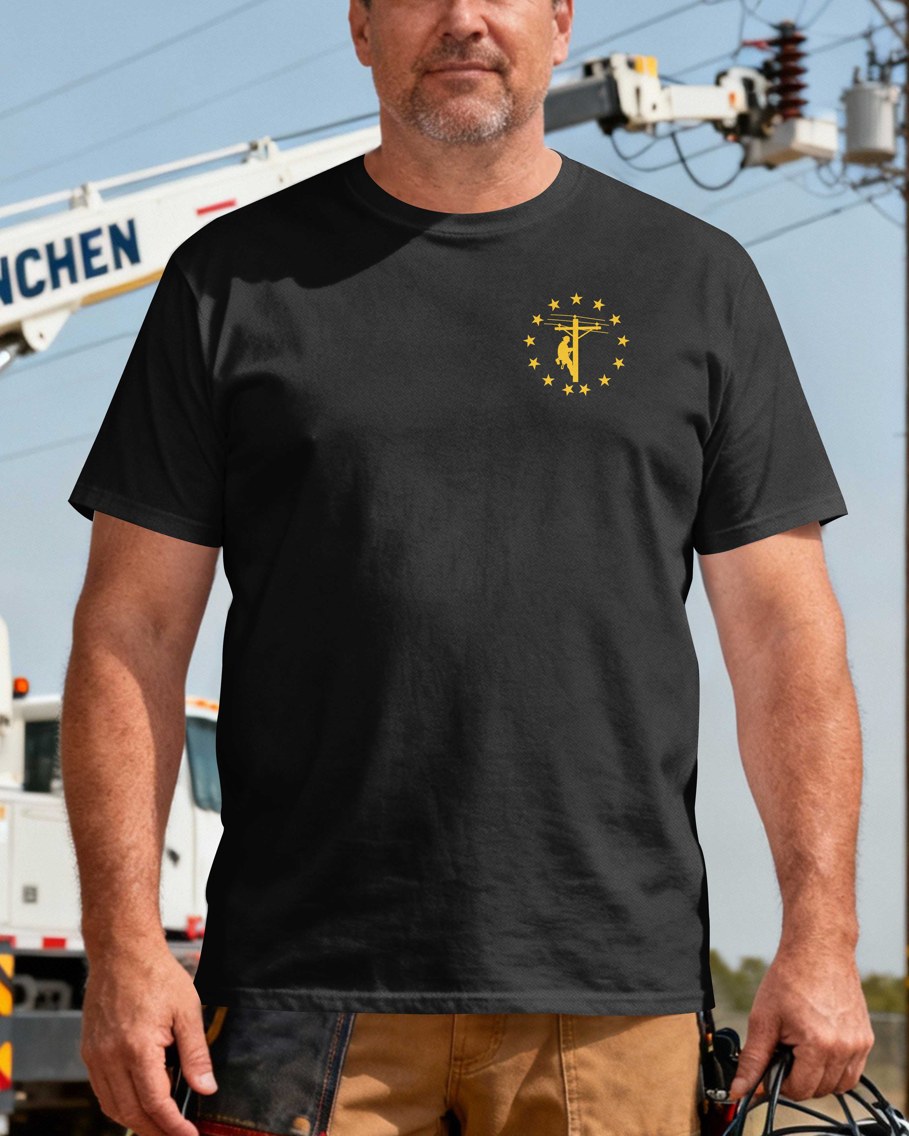 This Lineman Still Holds The Line By The Strength Of Christ T-Shirt