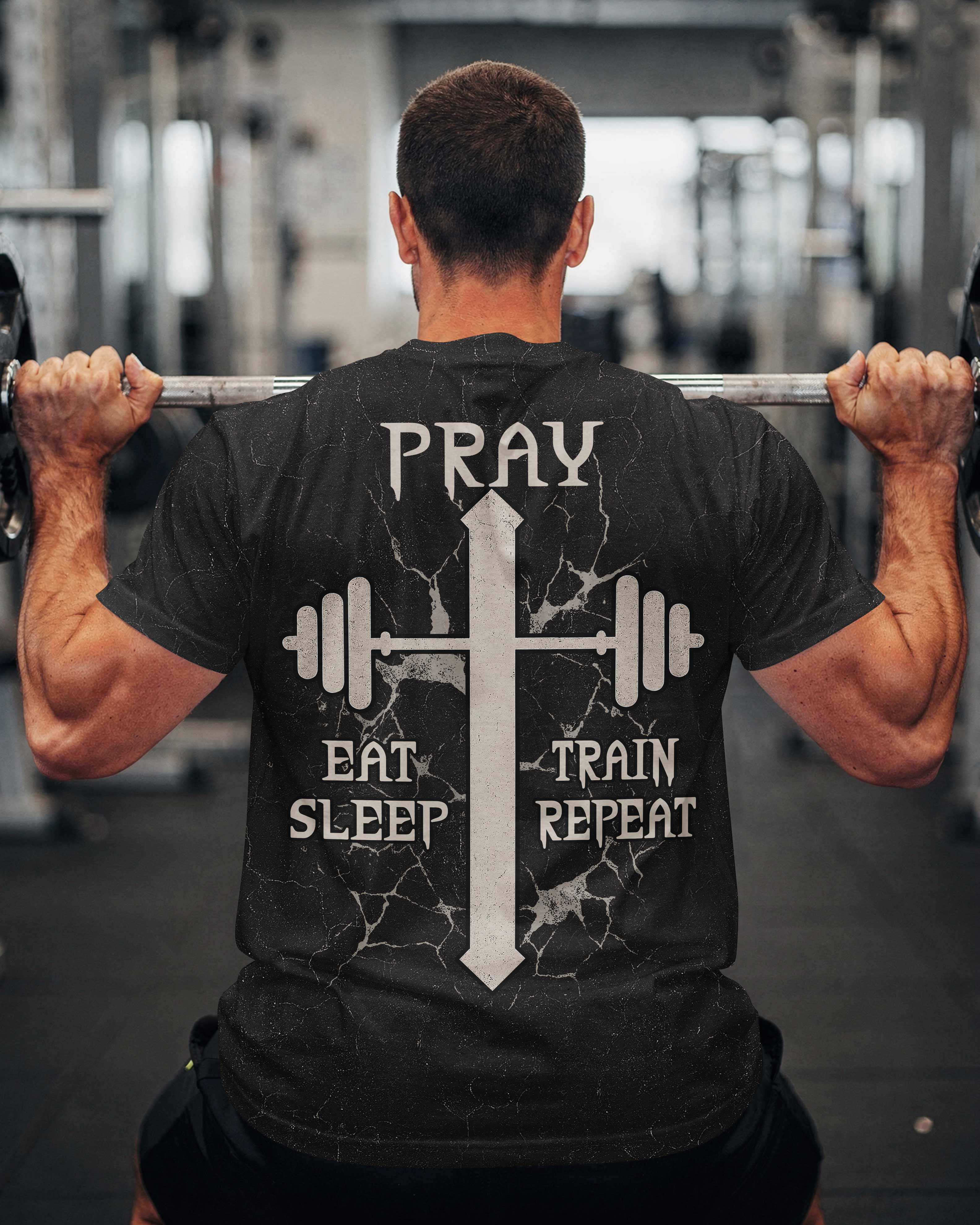 Pray Eat Sleep Train Repeat T-Shirt