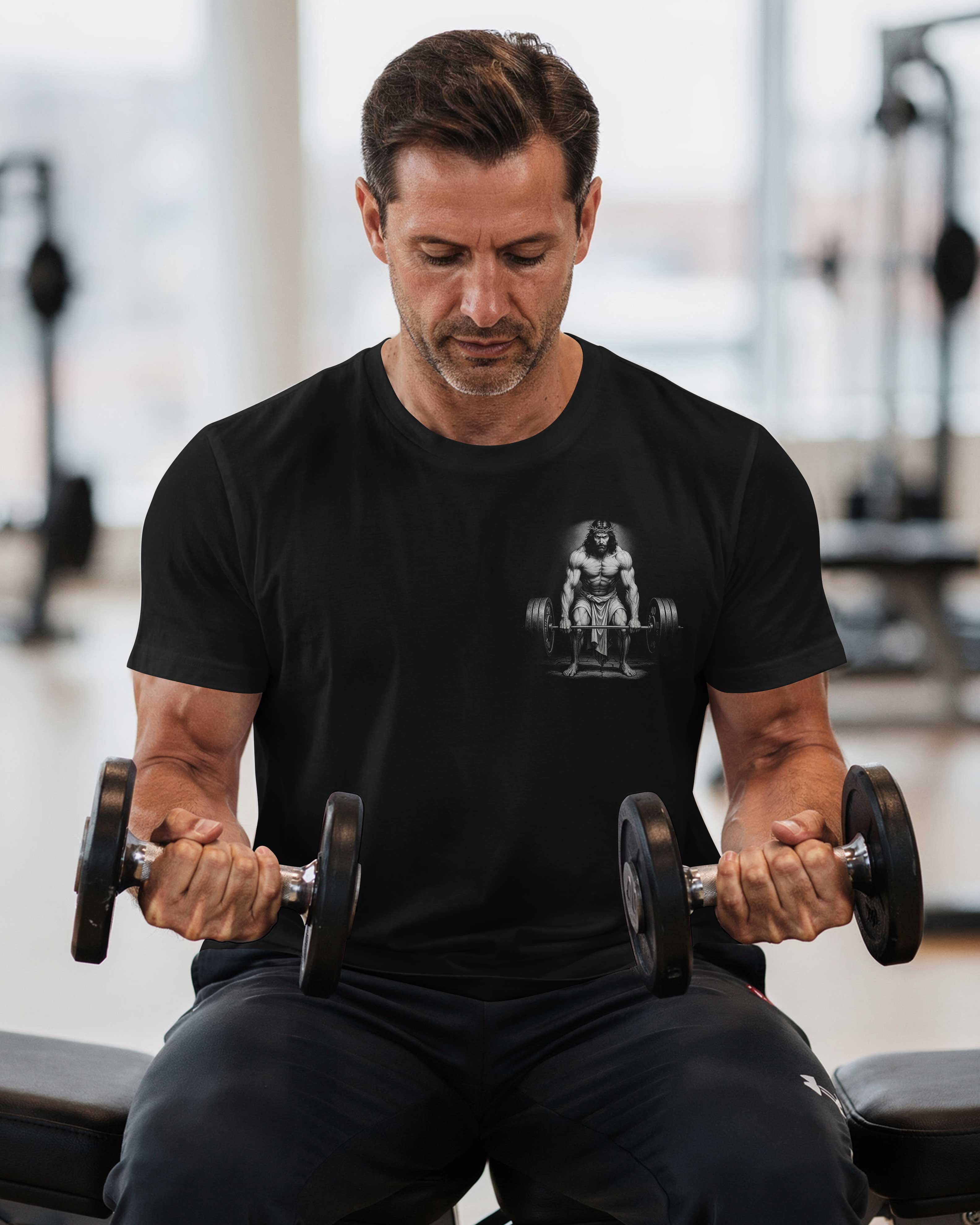 Jesus Is The Ultimate Deadlifter I'm Just Following His Path T-Shirt