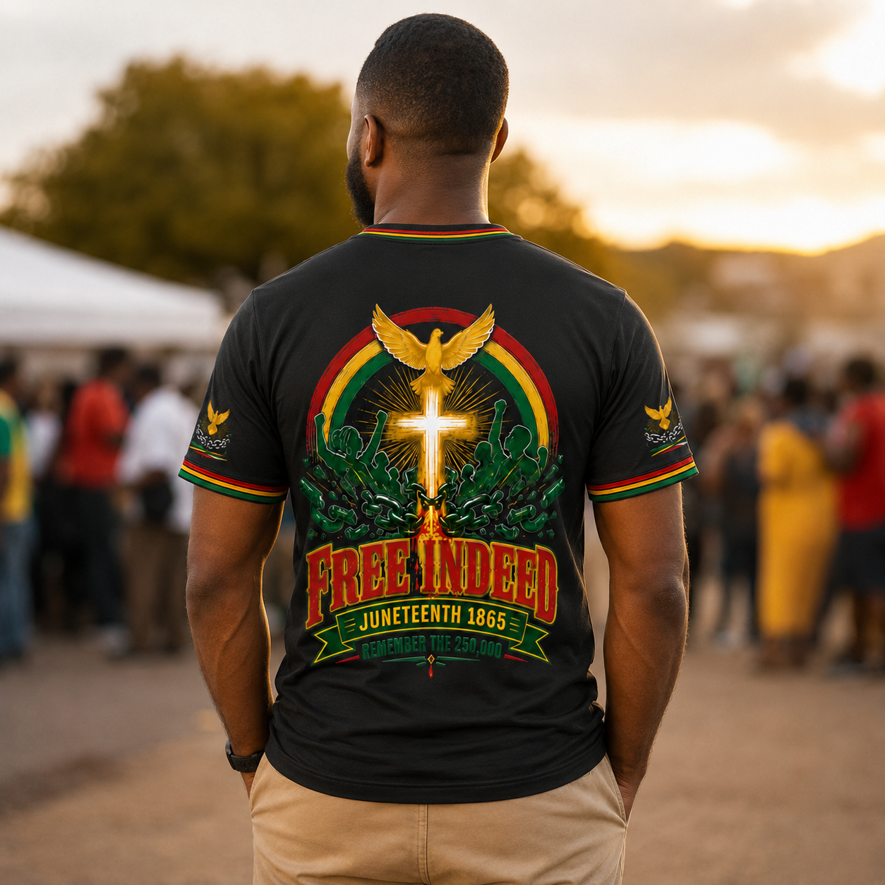 Free Indeed Juneteenth 1865 T-Shirt