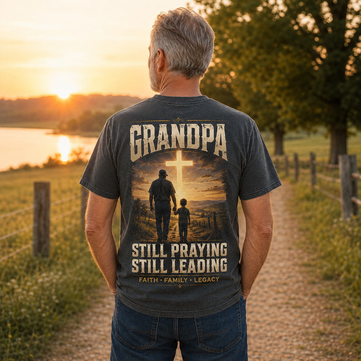 Granopa Still Praying Still Leading T-Shirt