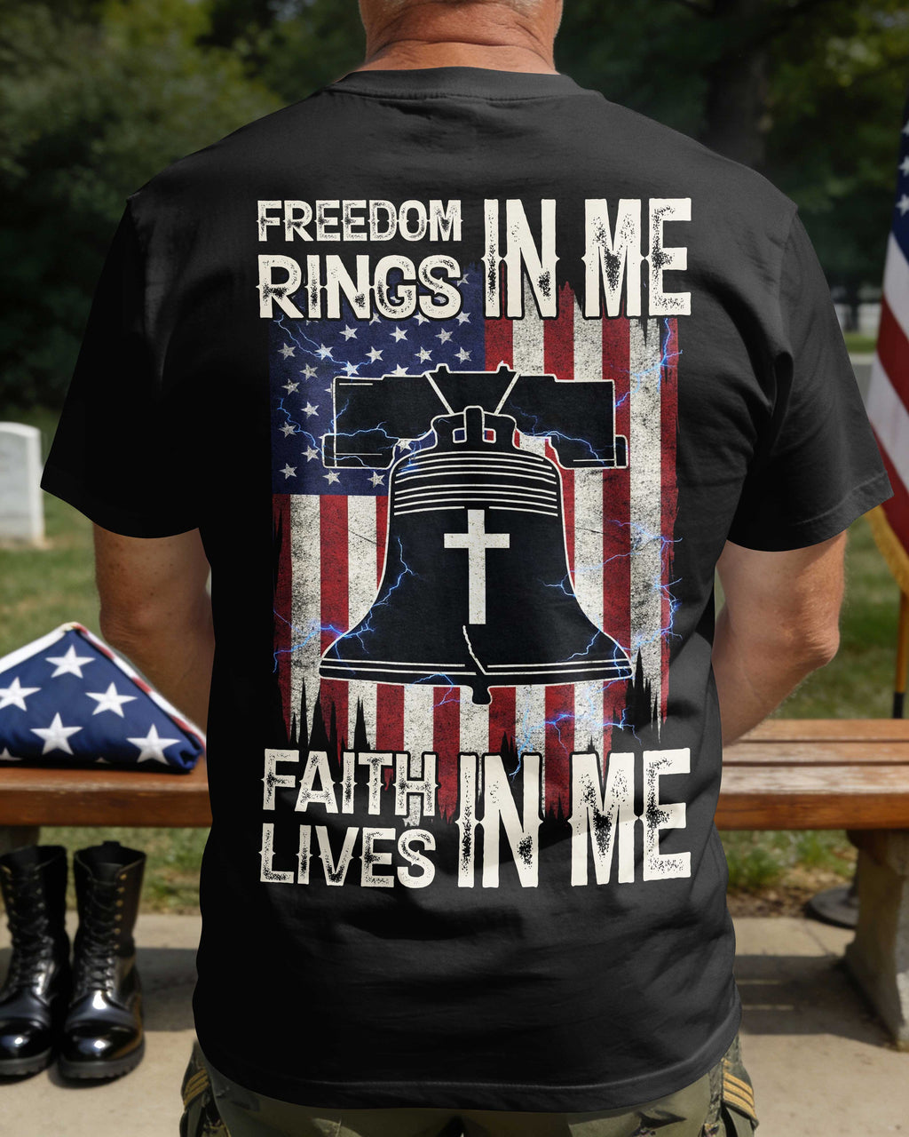 Freedom Rings In Me Faith Lives In Me T-Shirt
