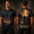 Walk By Faith. Serve With Honor. Fear No Evil T-Shirt