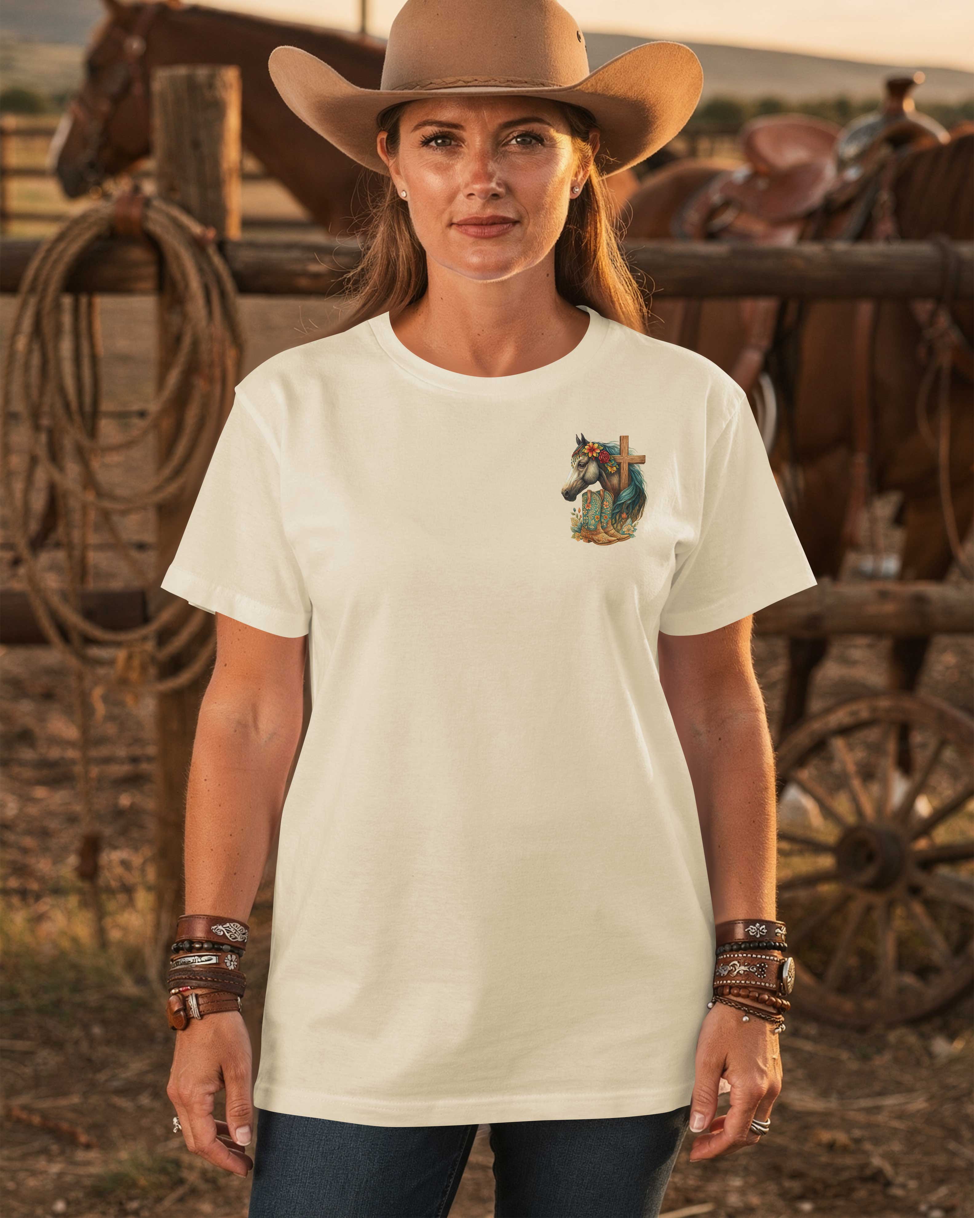 Cowgirls Are God's Blooming Angels T-Shirt
