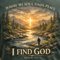 Where My Soul Finds Peace I Find God In Him T-Shirt