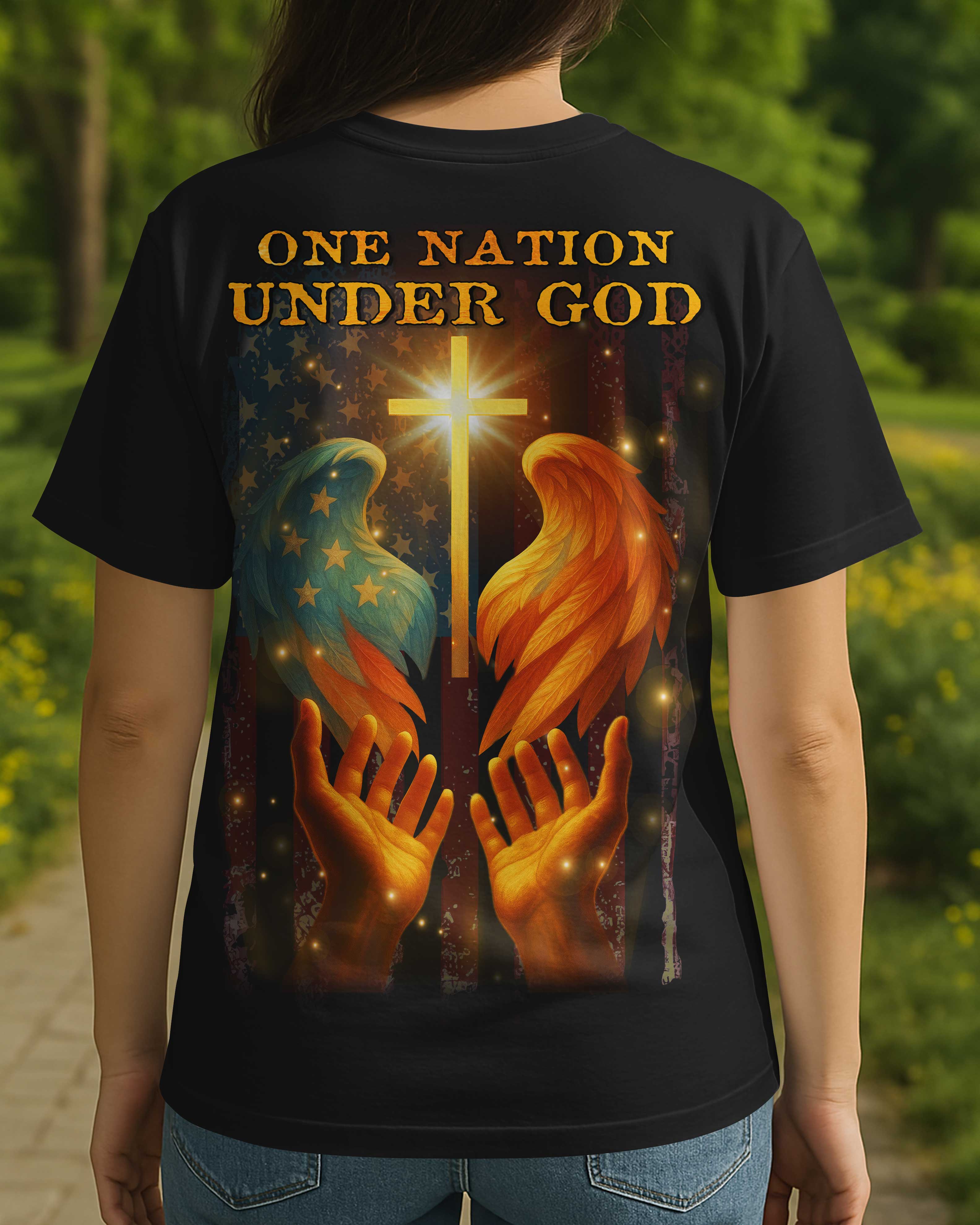 One Nation Under God All Over Print T-Shirt