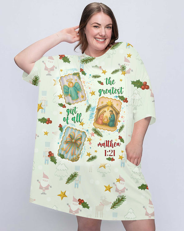 The Greatest Gift Of All All Over Print Sleep Tee