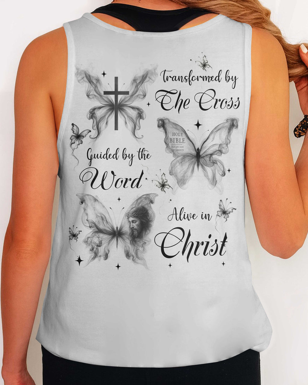 Transformed By The Cross Guided By The Word Alive In Christ T-Shirt