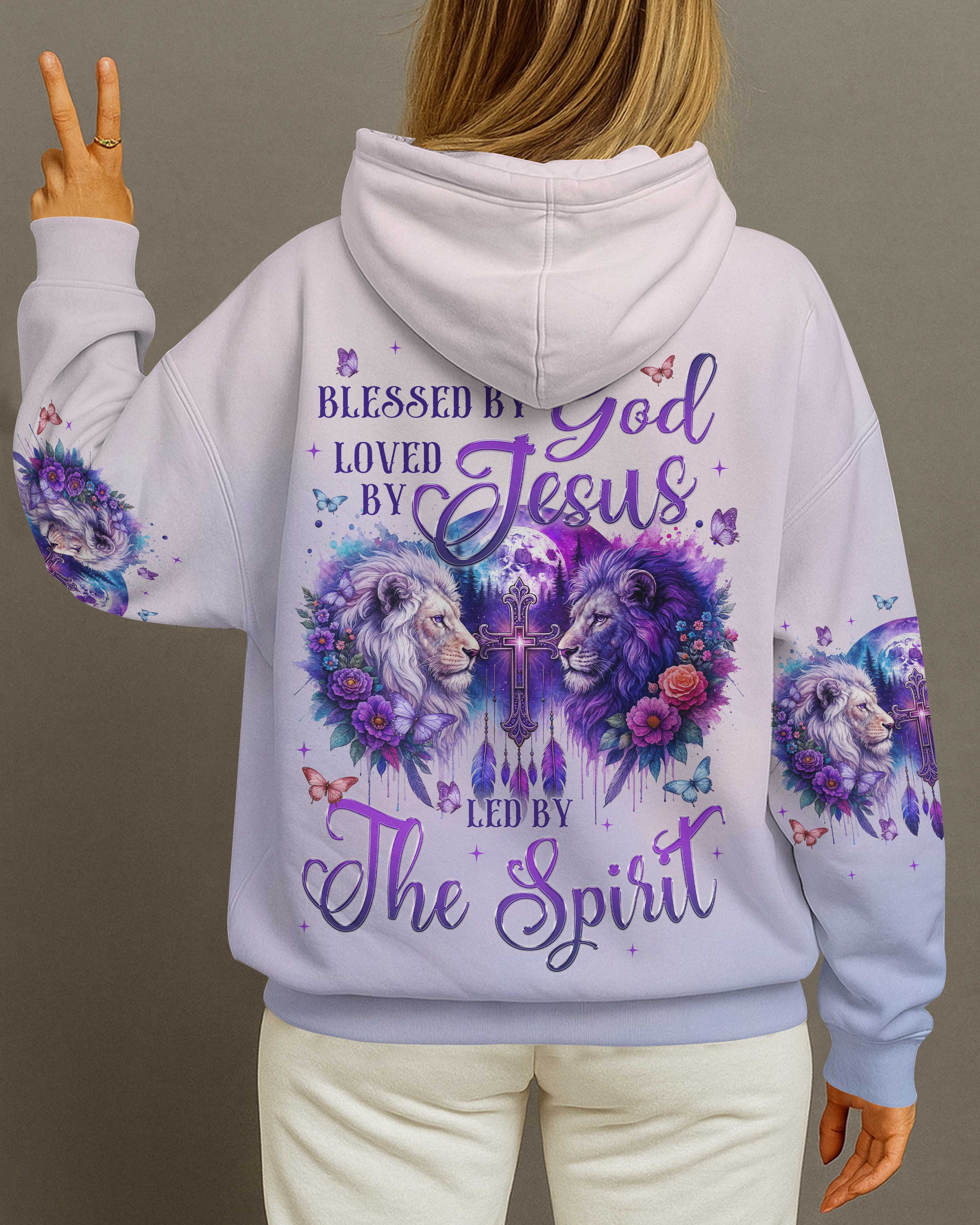 Blessed By God Loved By Jesus Led By The Spirit T-Shirt