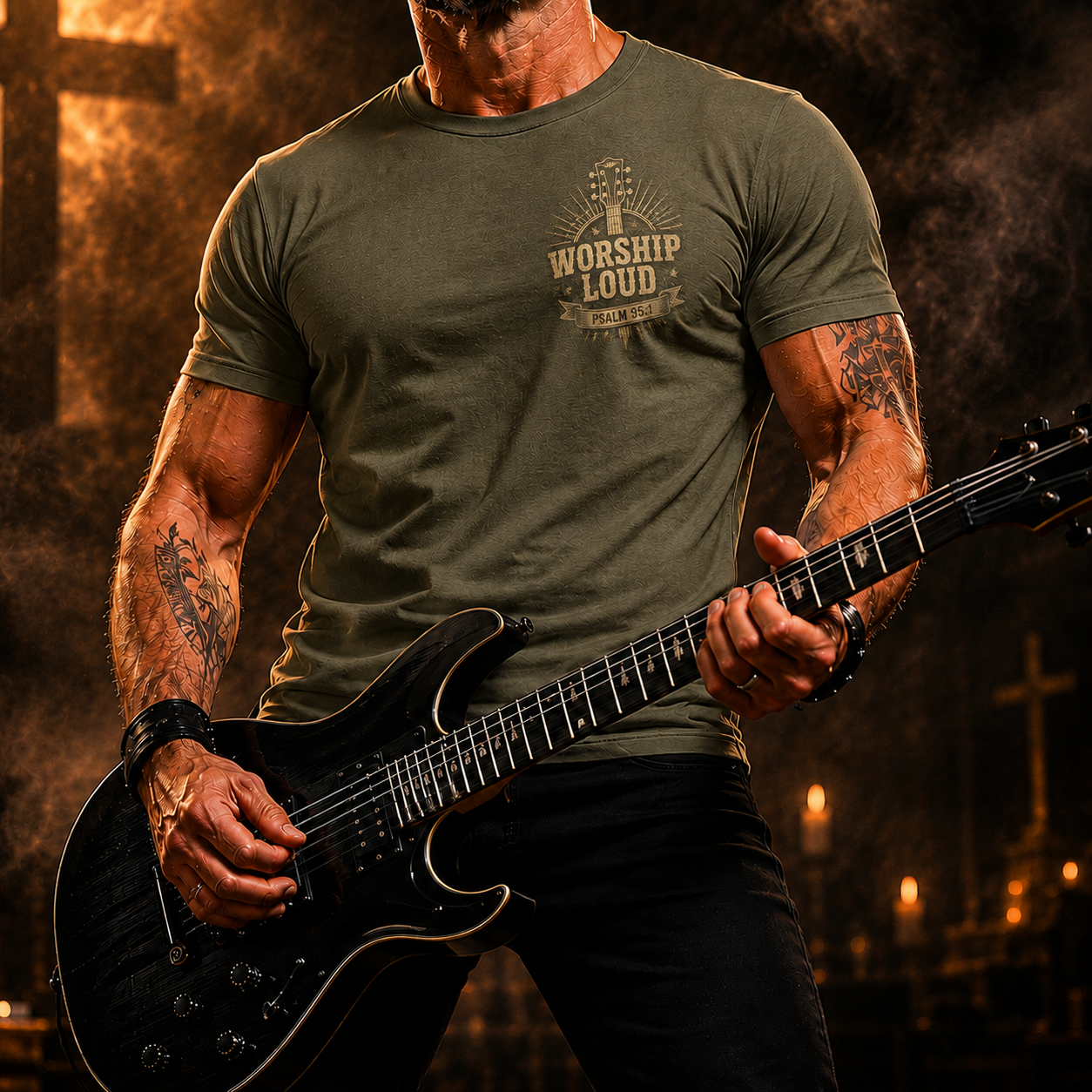 Worship Loud Praise Like A Warrior T-Shirt