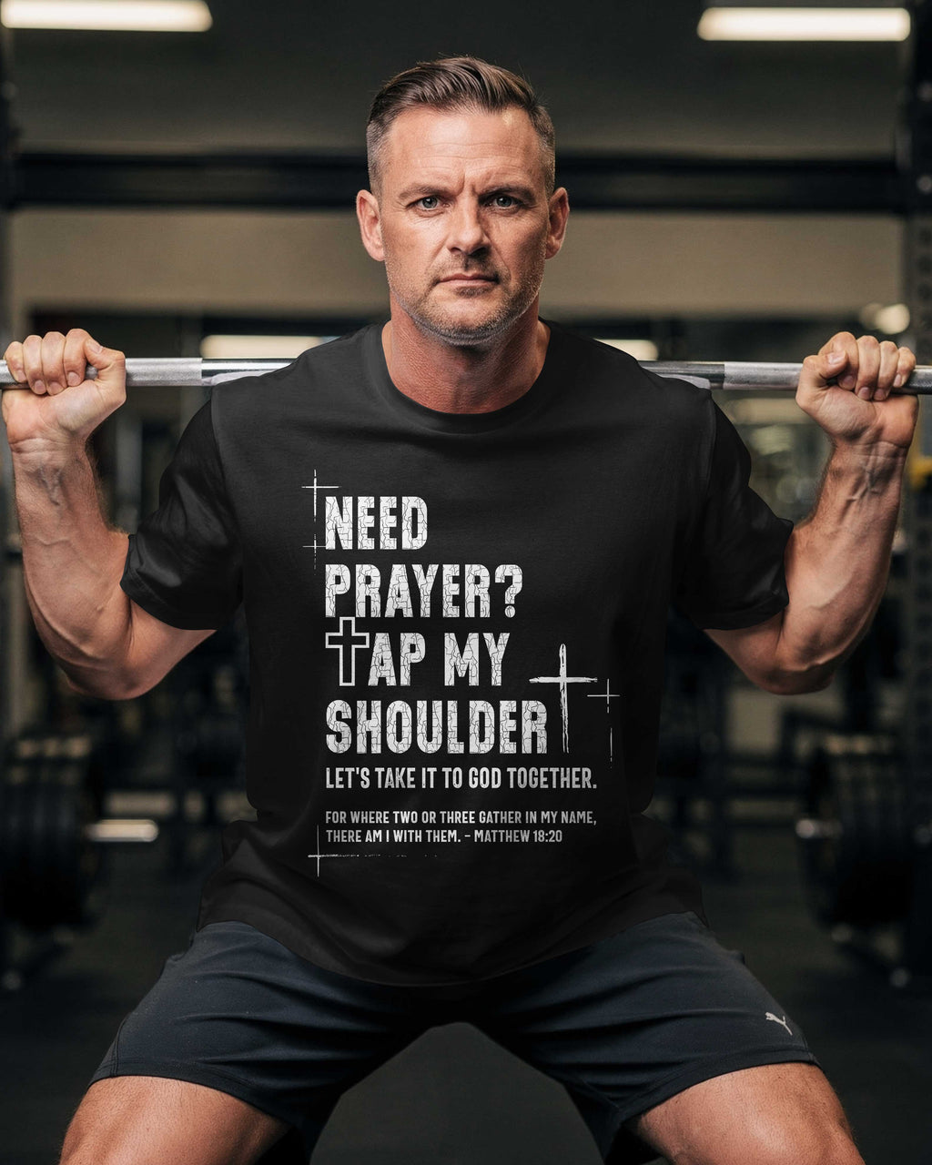 Need Prayer? Tap My Shoulder T-Shirt