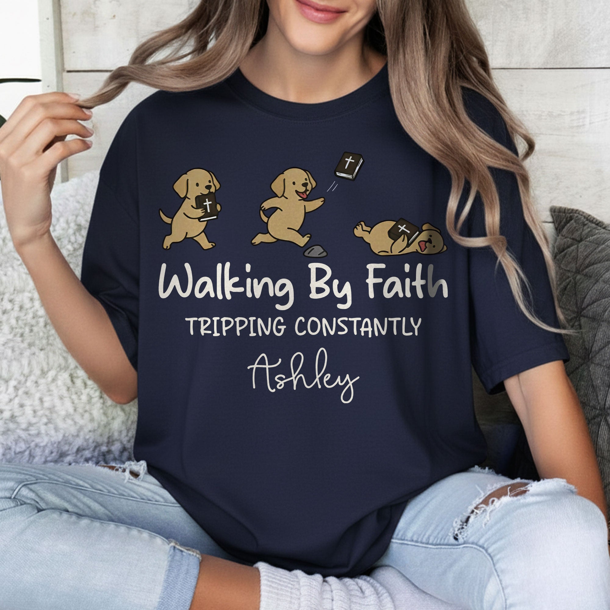 Walking By Faith Tripping Constantly T-Shirt