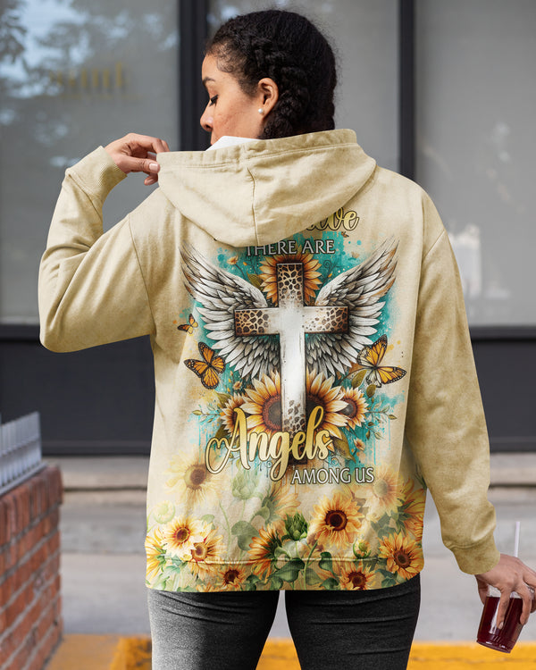 I Believe There Are Angels Among Us All Over Print Hoodie