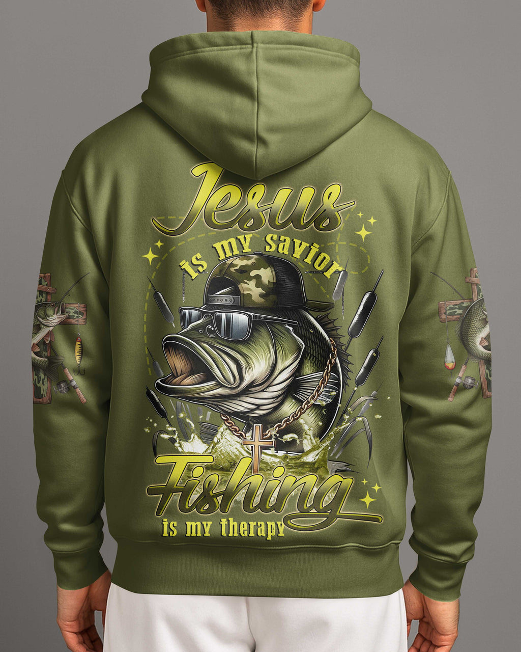 Jesus Is My Savior Fishing Is My Therapy T-Shirt