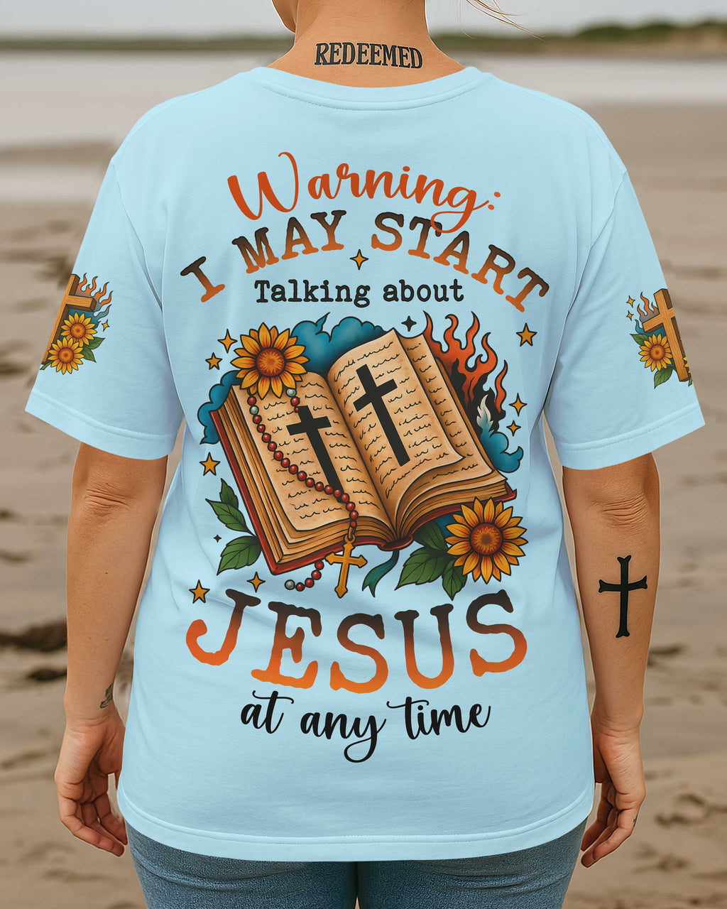 Warning I May Start Talking About Jesus At Any Time T-Shirt