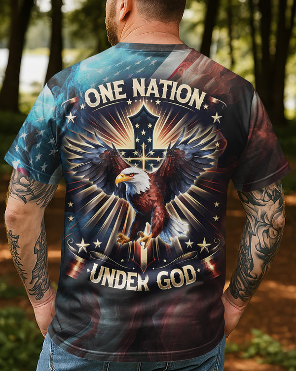 One Nation Under God All Over Print T-shirt