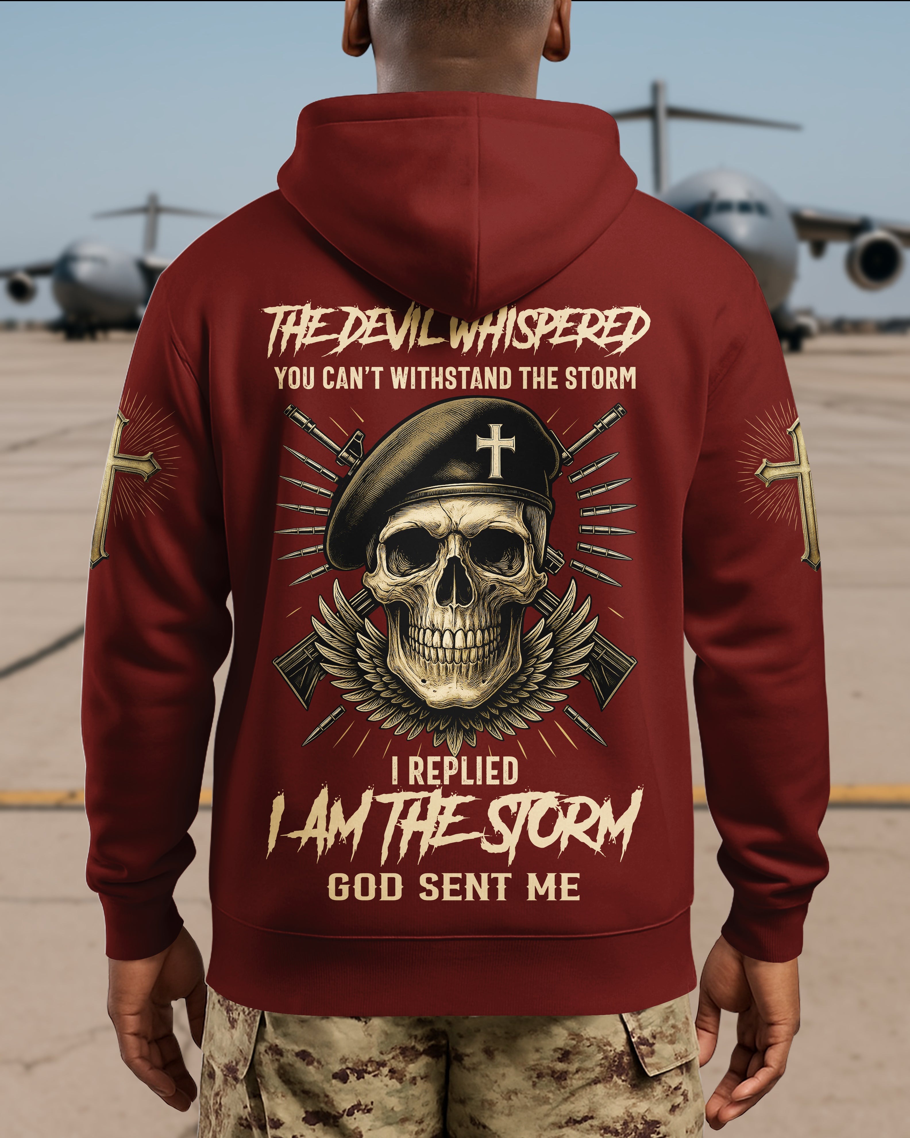 The Devil Whispered You Can't Withstand The Storm Hoodie