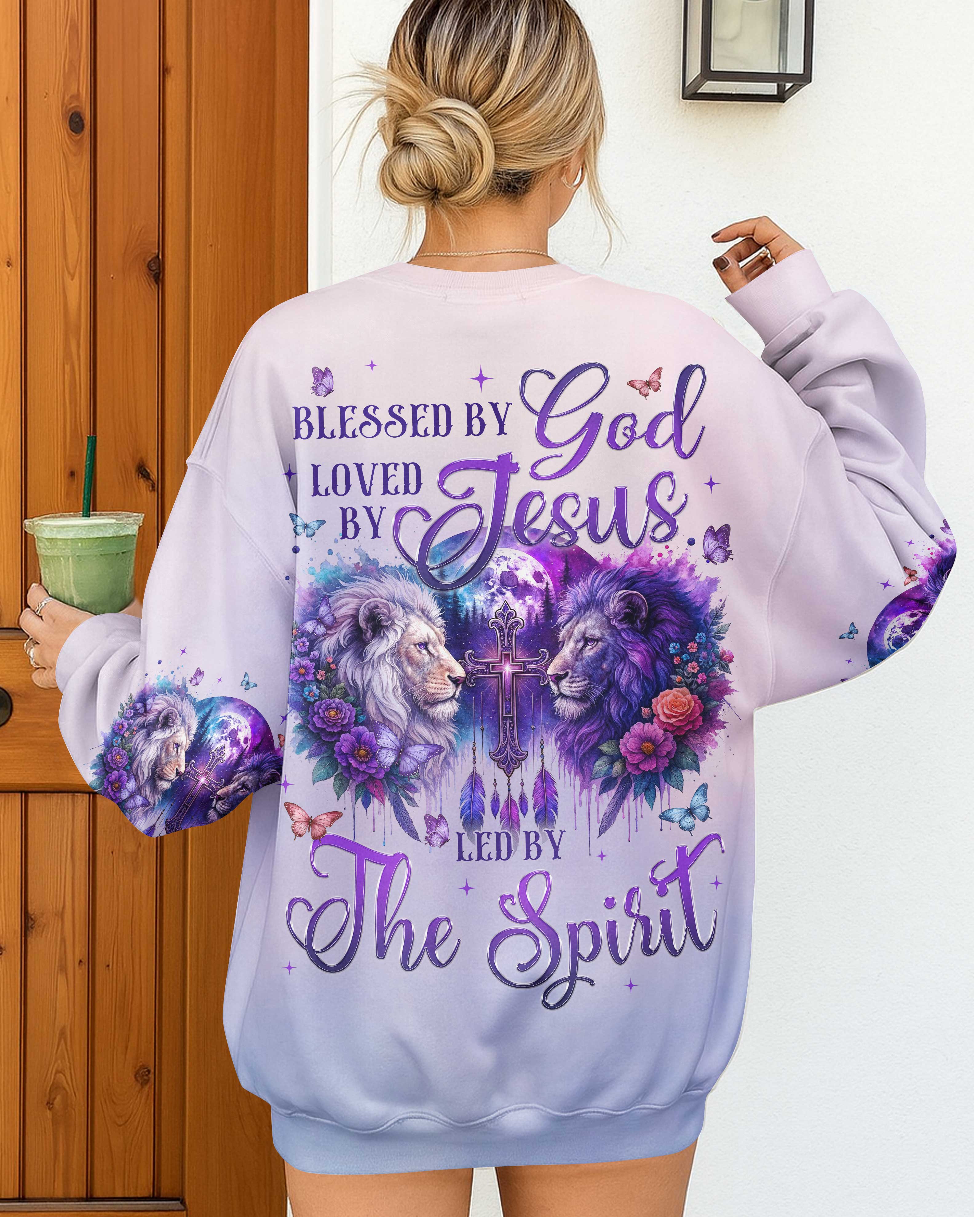 Blessed By God Loved By Jesus Led By The Spirit T-Shirt
