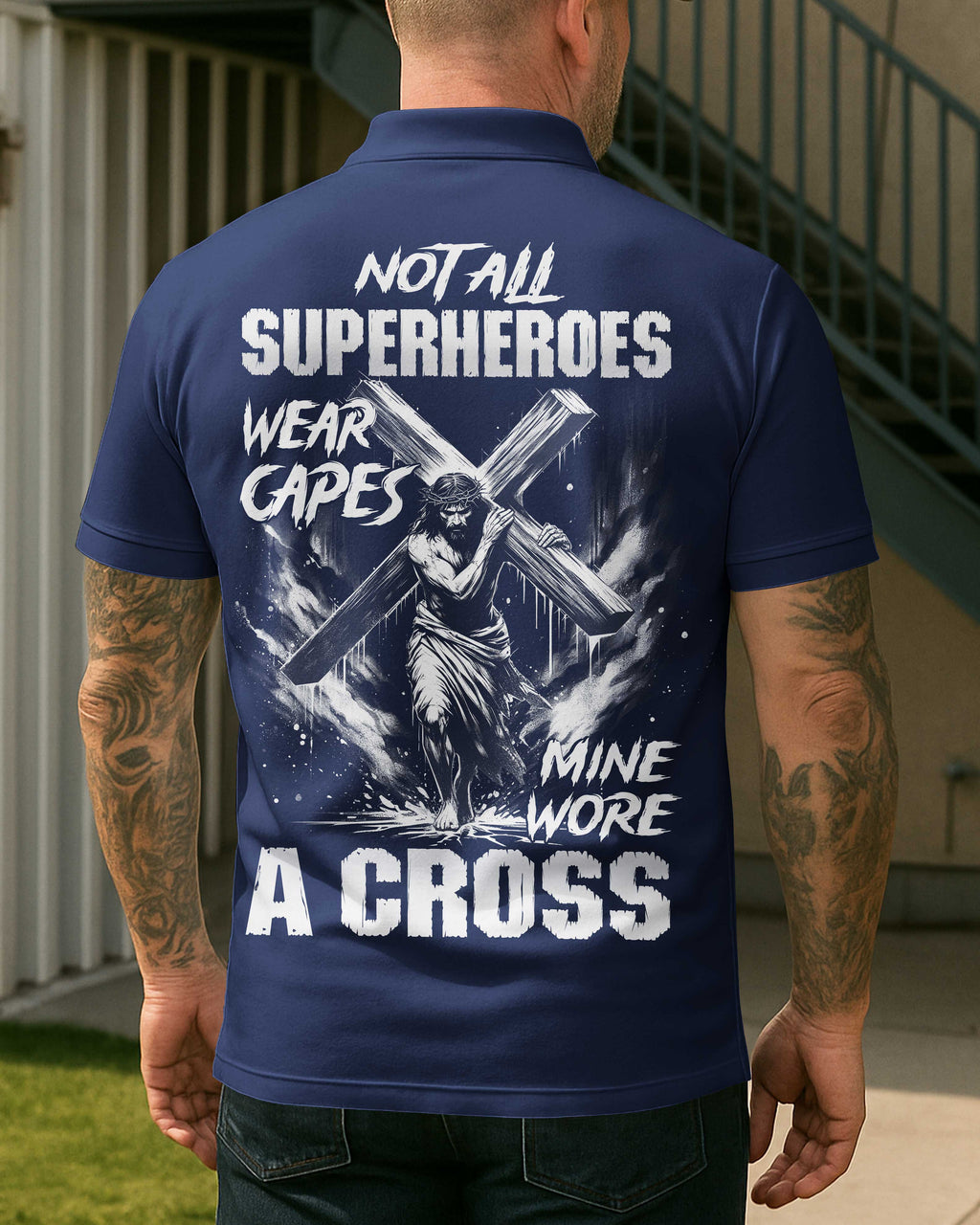 Not All Superheroes Wear Capes All Over Print Polo T-Shirt