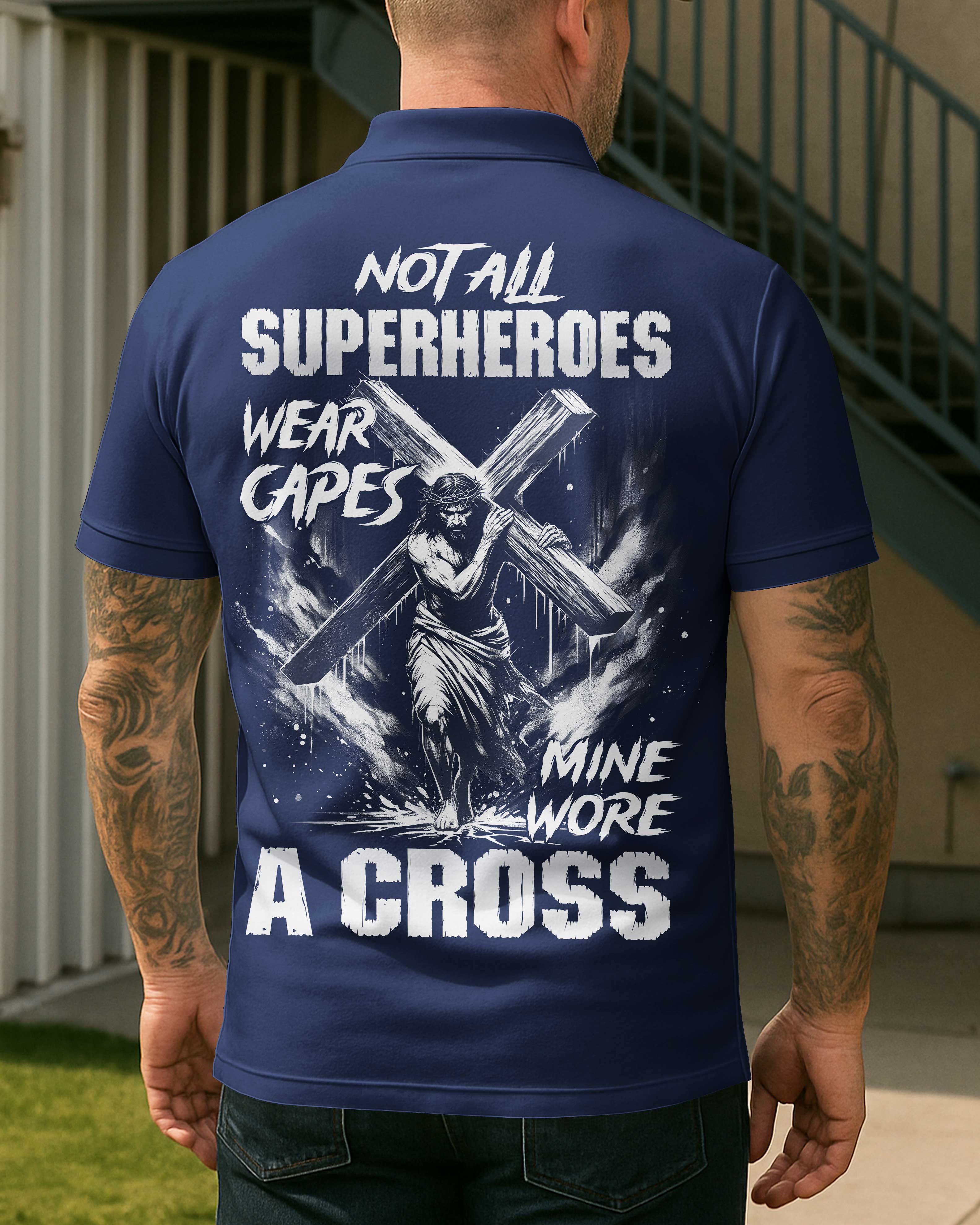 Not All Superheroes Wear Capes All Over Print Polo T-Shirt