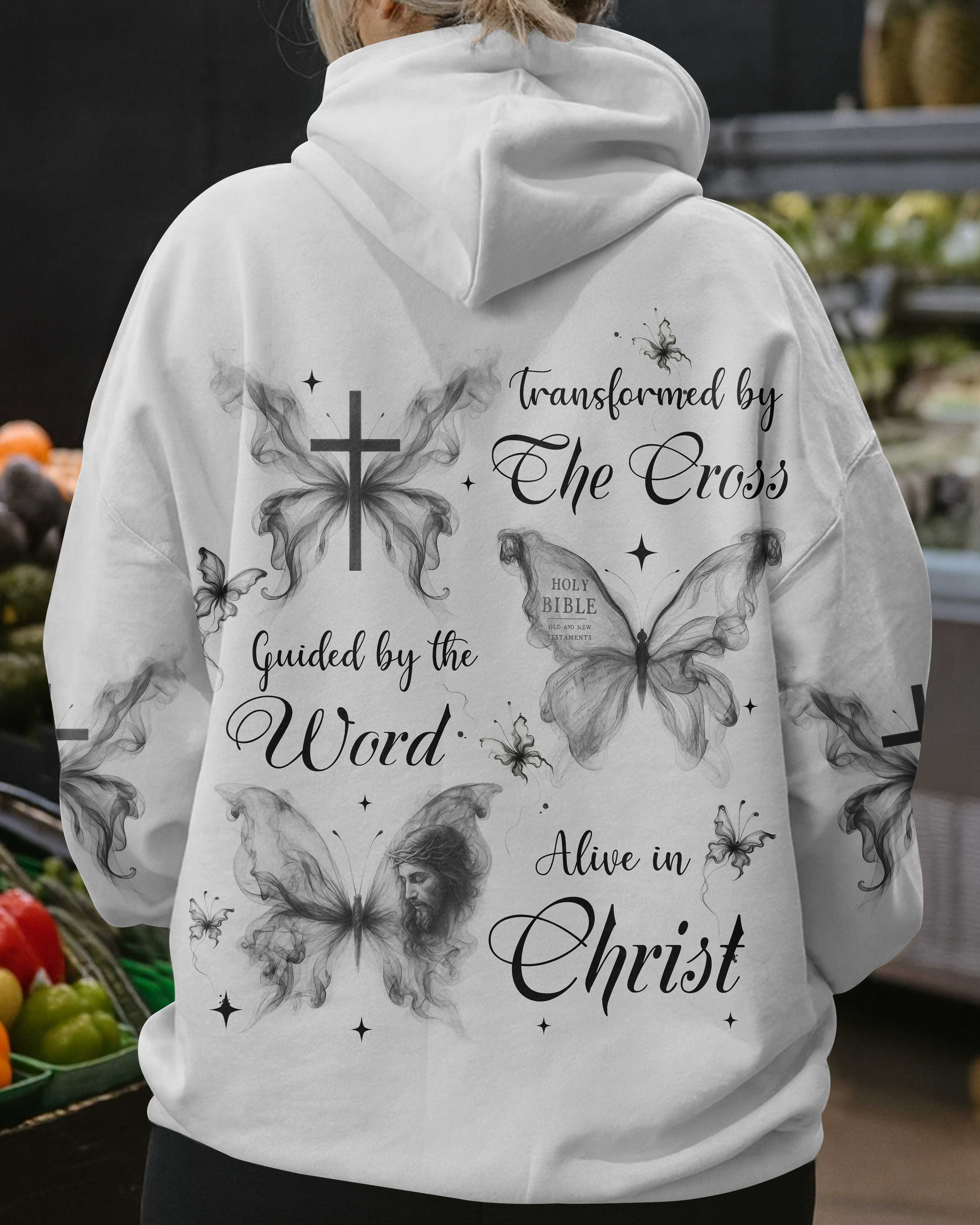 Transformed By The Cross Guided By The Word Alive In Christ T-Shirt