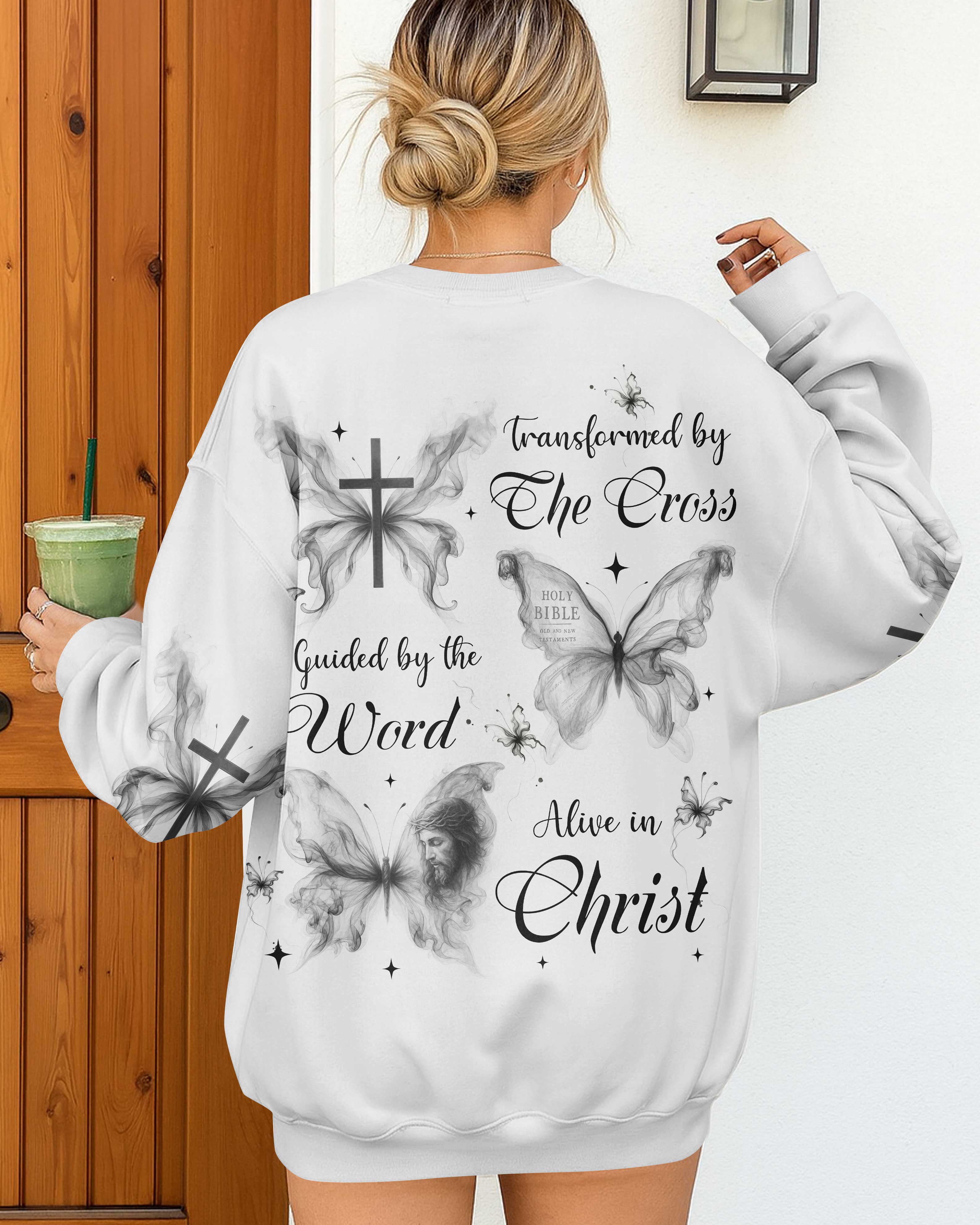 Transformed By The Cross Guided By The Word Alive In Christ T-Shirt