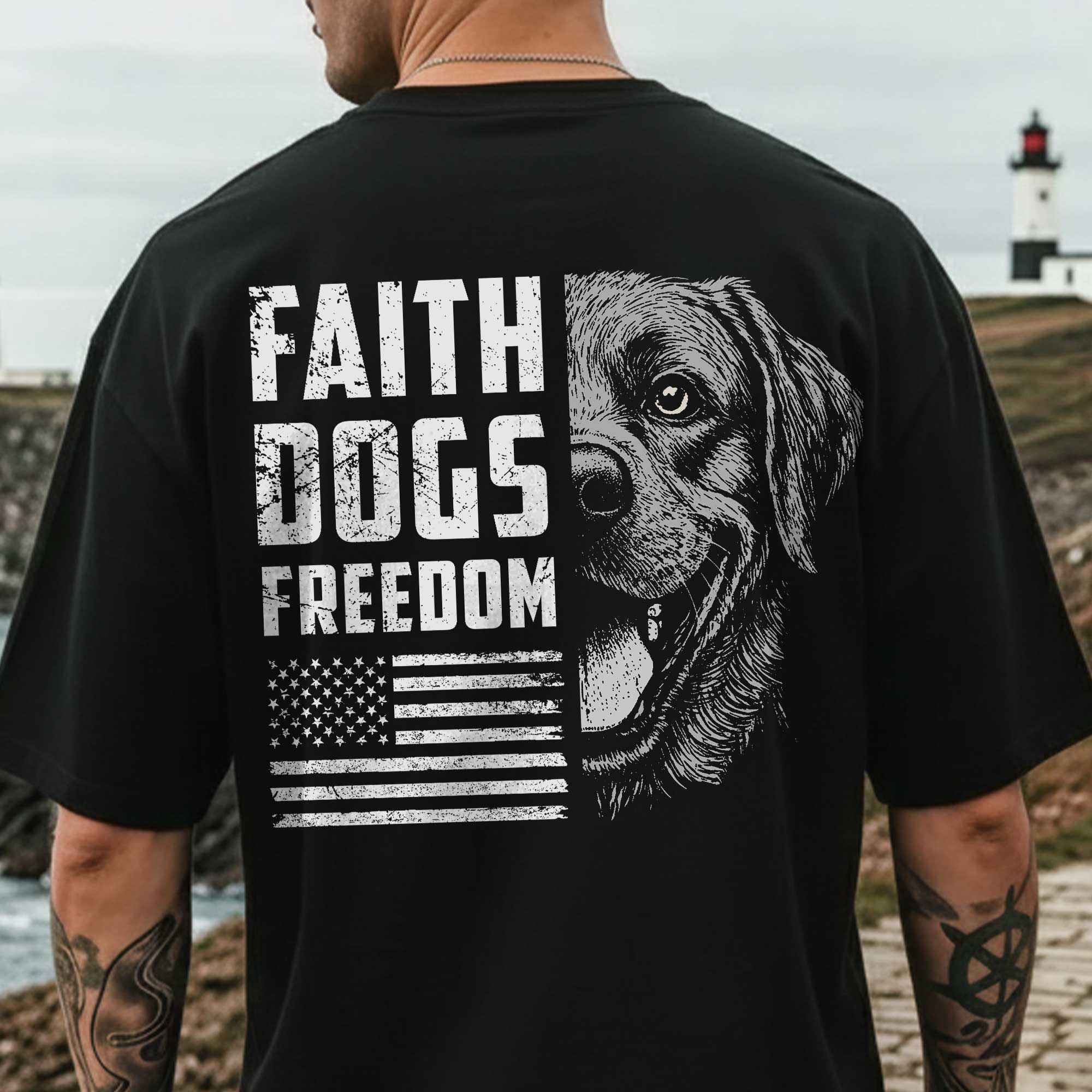 Faith Dogs Freedom T-shirt