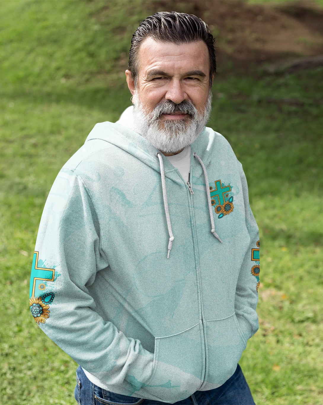 Jesus Take The Wheel All Over Print Zip Hoodie - Christ Color