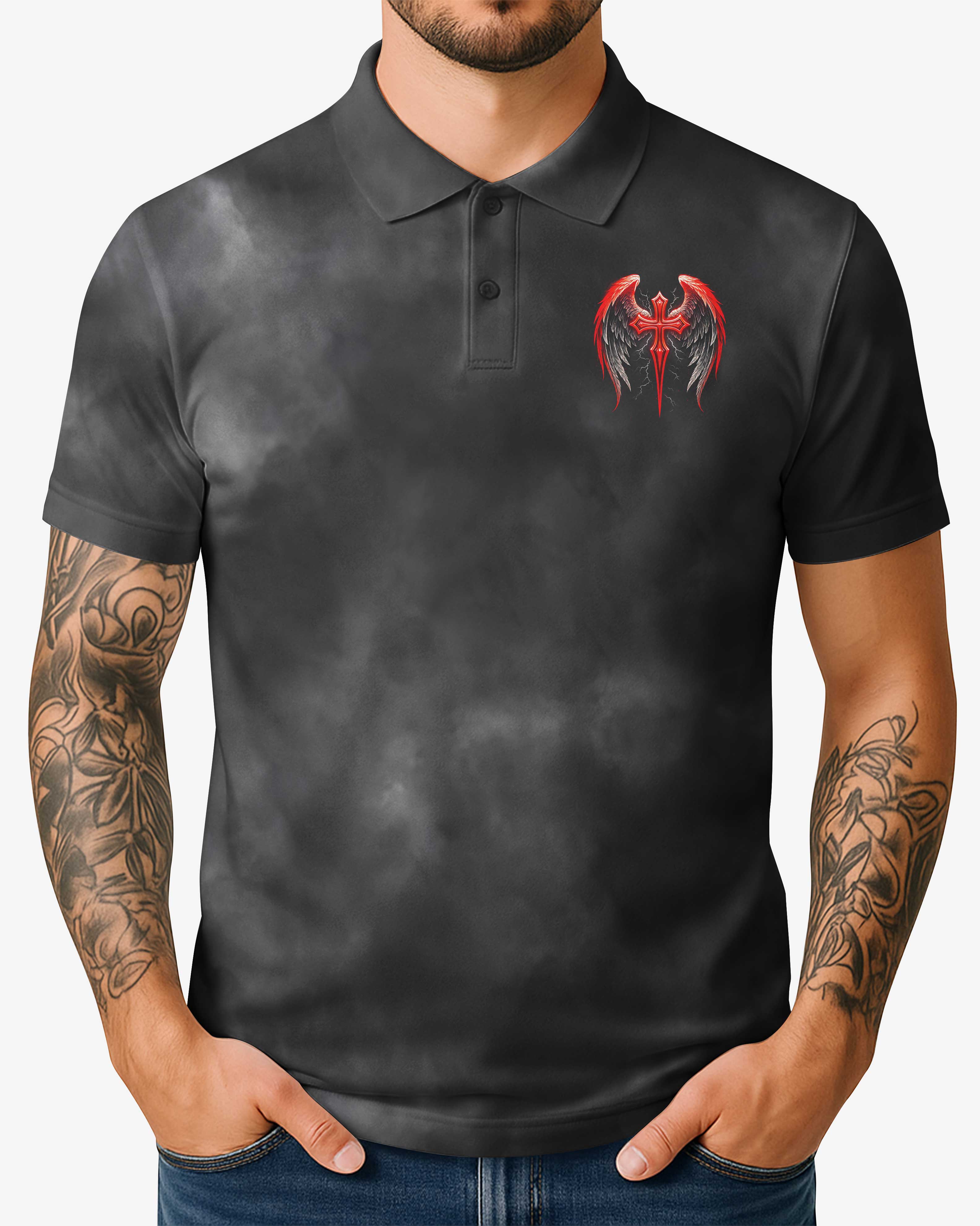 Forgiven All Over Print Polo T-Shirt