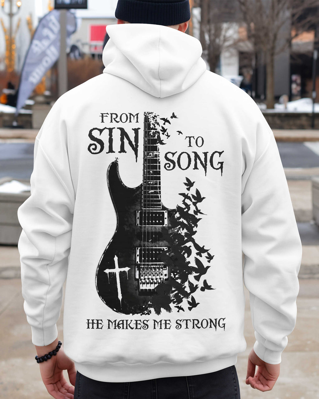 From Sin To Song He Makes Me Strong T-Shirt