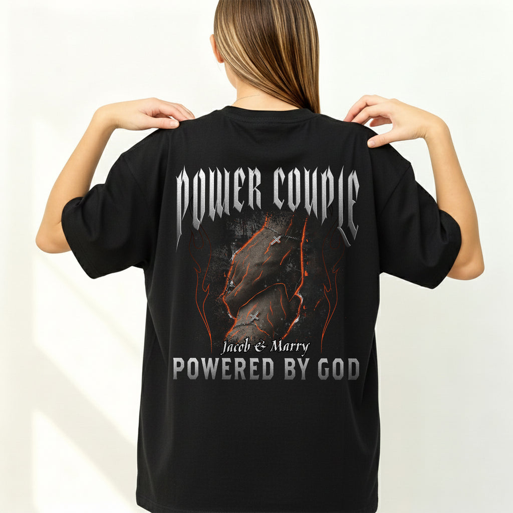 Power Couple Powered By God T-Shirt