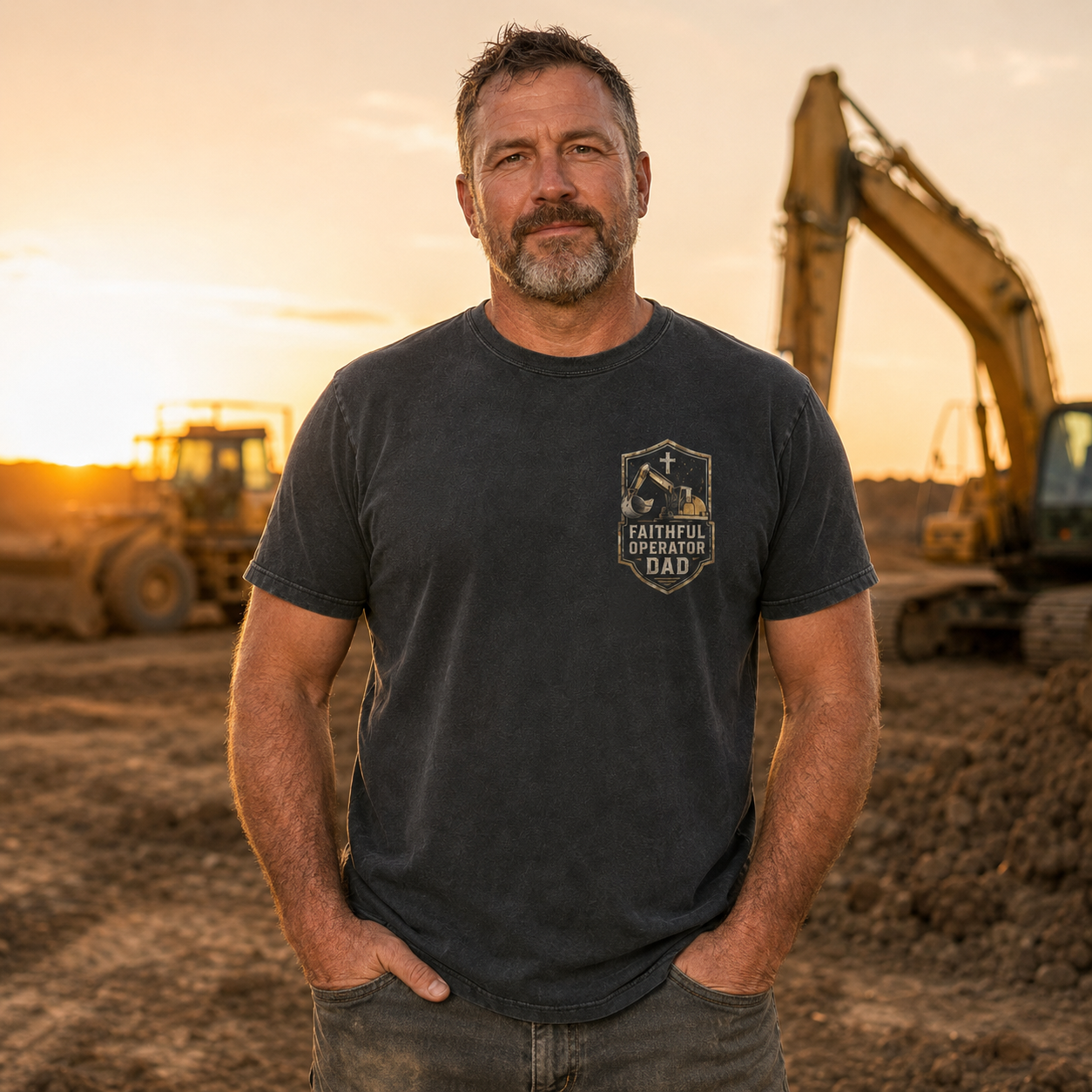 Heavy Equipment Dad  T-Shirt