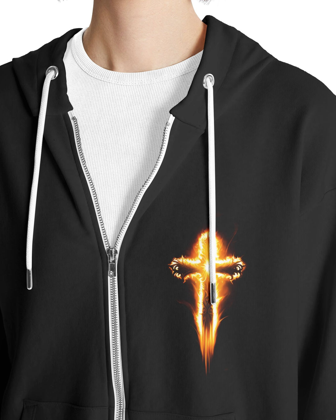 Awaken The Lion All Over Print Zip Hoodie - Christ Color