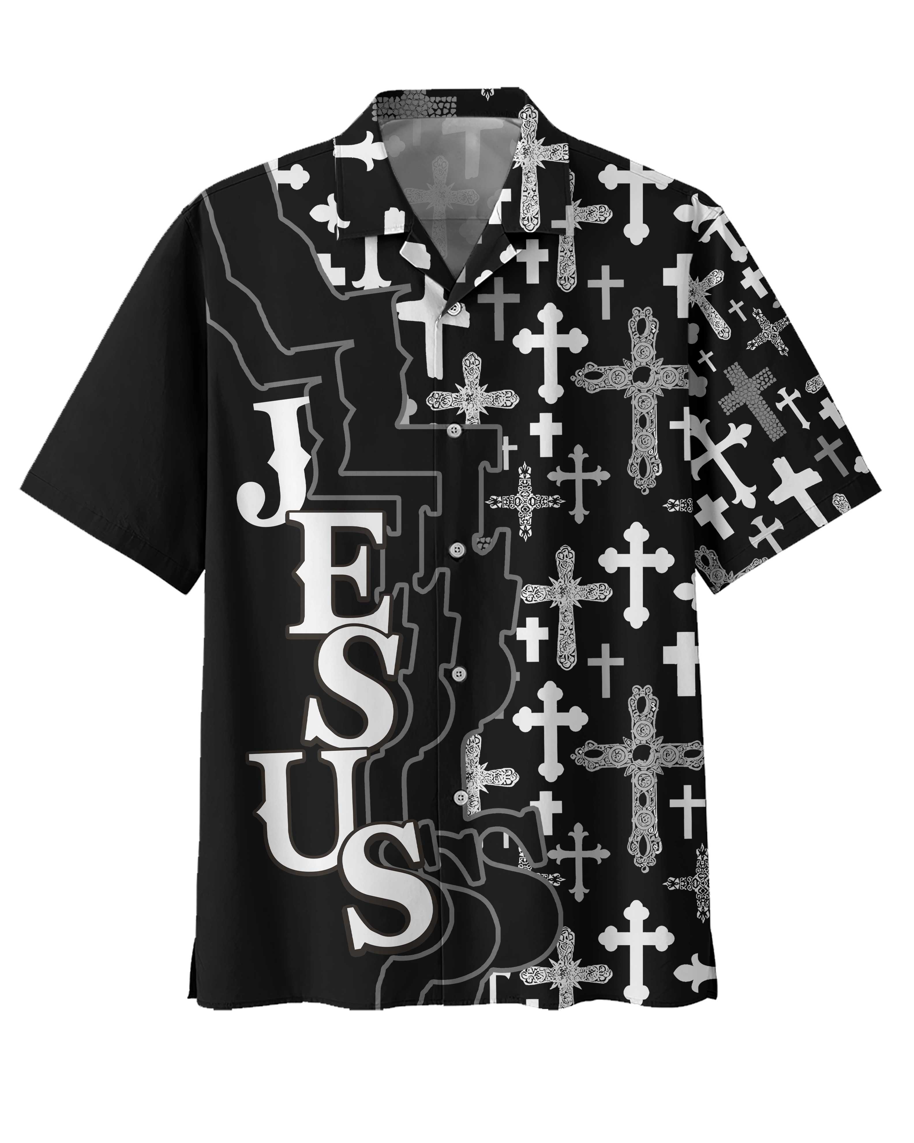 Jesus The Way The Truth The Life All Over Print Hawaiian T-Shirt
