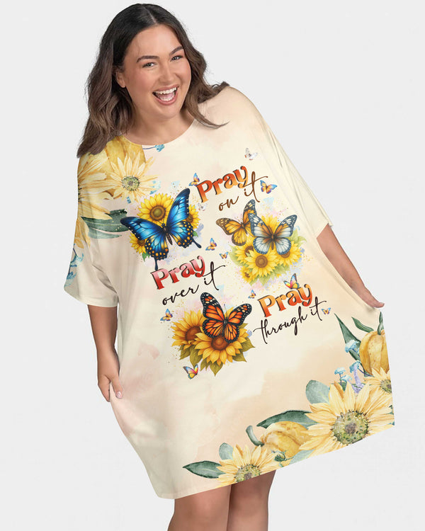 Pray On It Pray Over It Pray Through It Sleep Tee