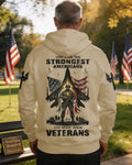 God Took The Strongest Americans All Over Print Hoodie