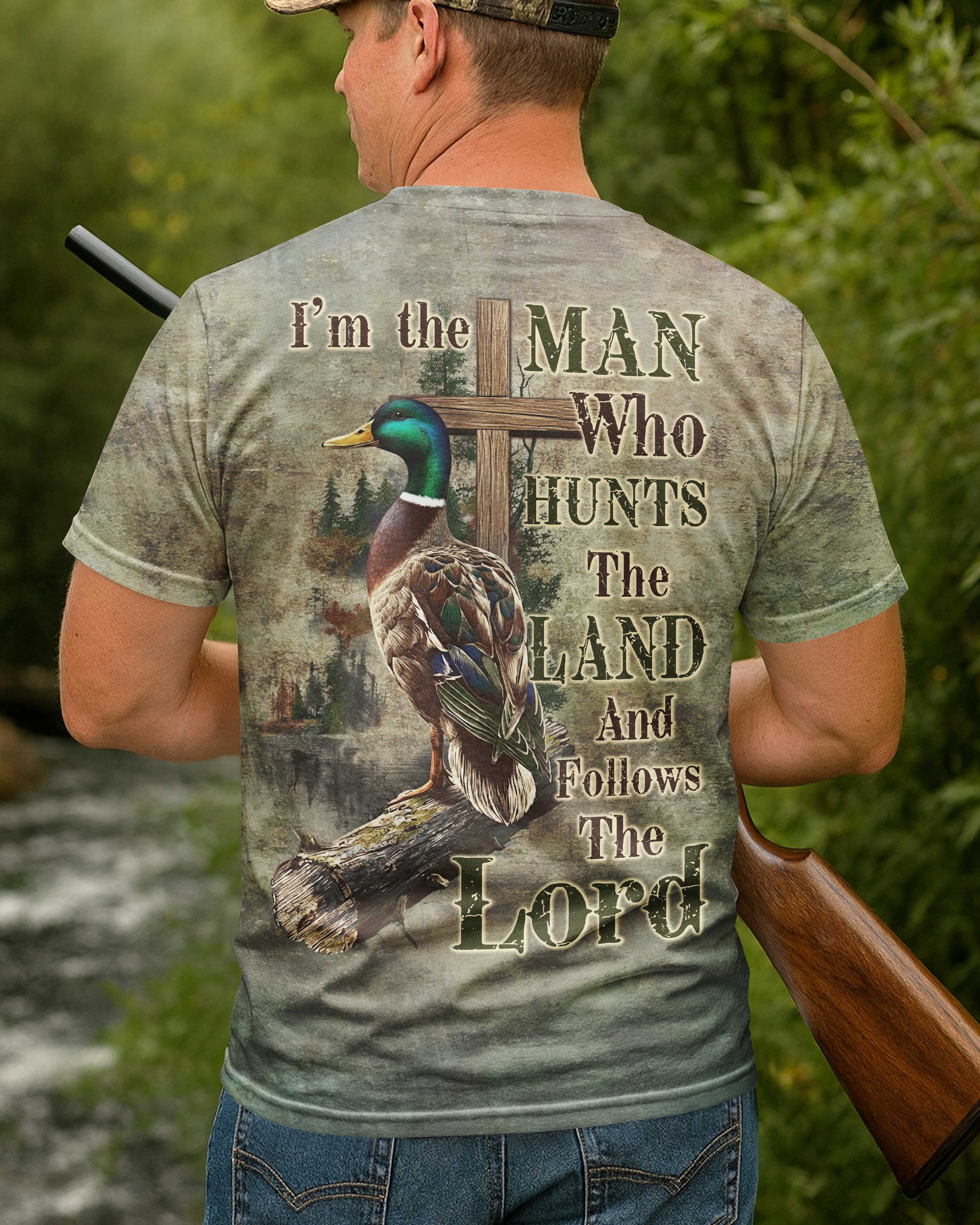 Who Hunts The Land Custom Name T-Shirt