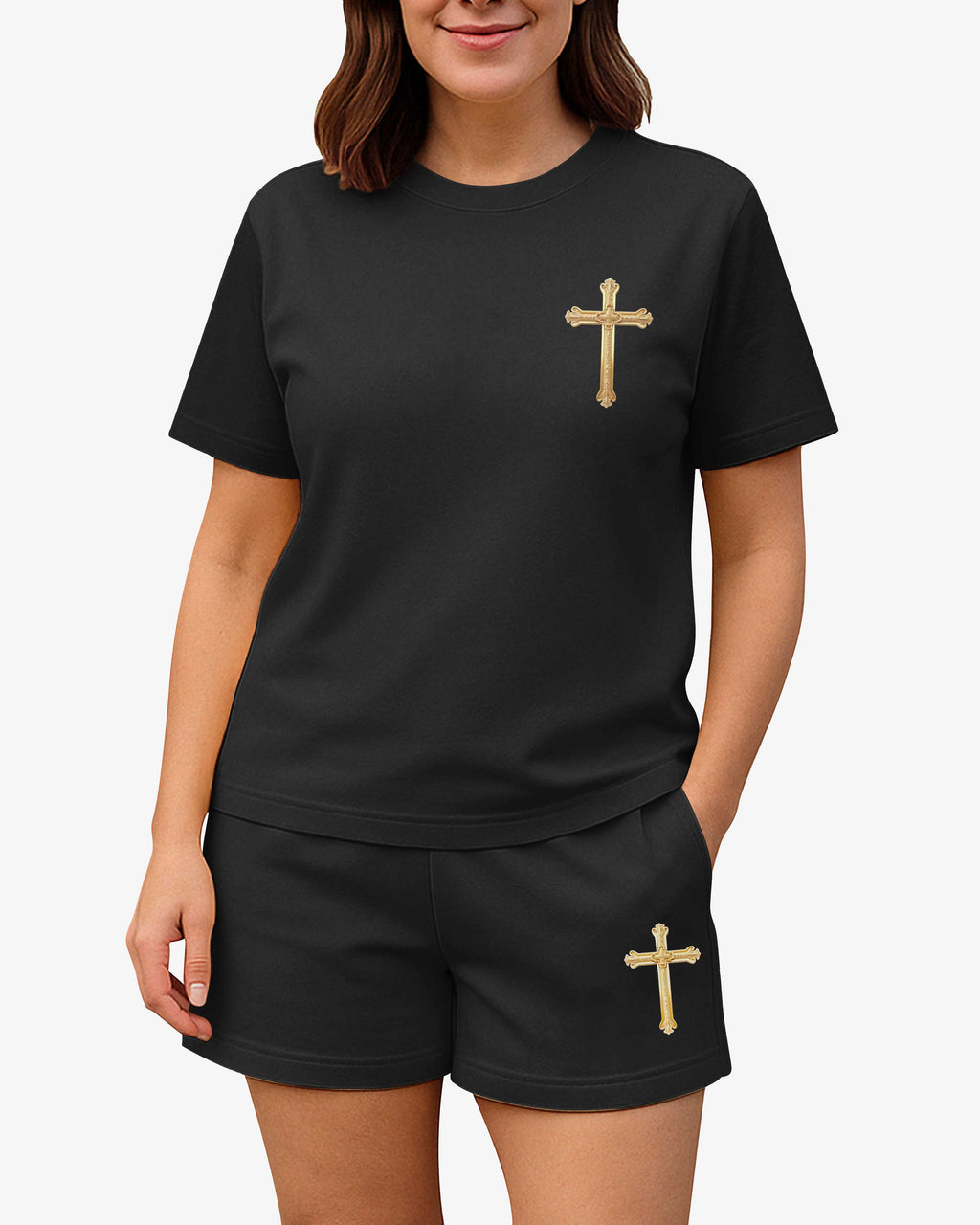 He Died For Me So I'll Live For Him Women Casual Shorts