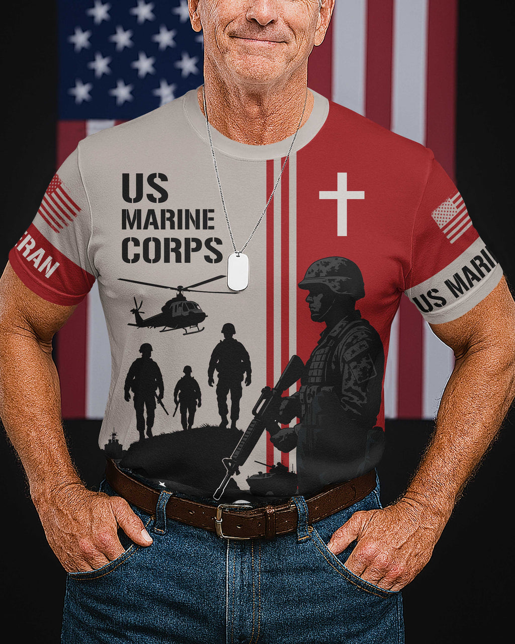 Blood, Sweet and Grace All Over Print T-Shirt