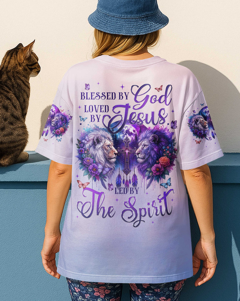 Blessed By God Loved By Jesus Led By The Spirit T-Shirt