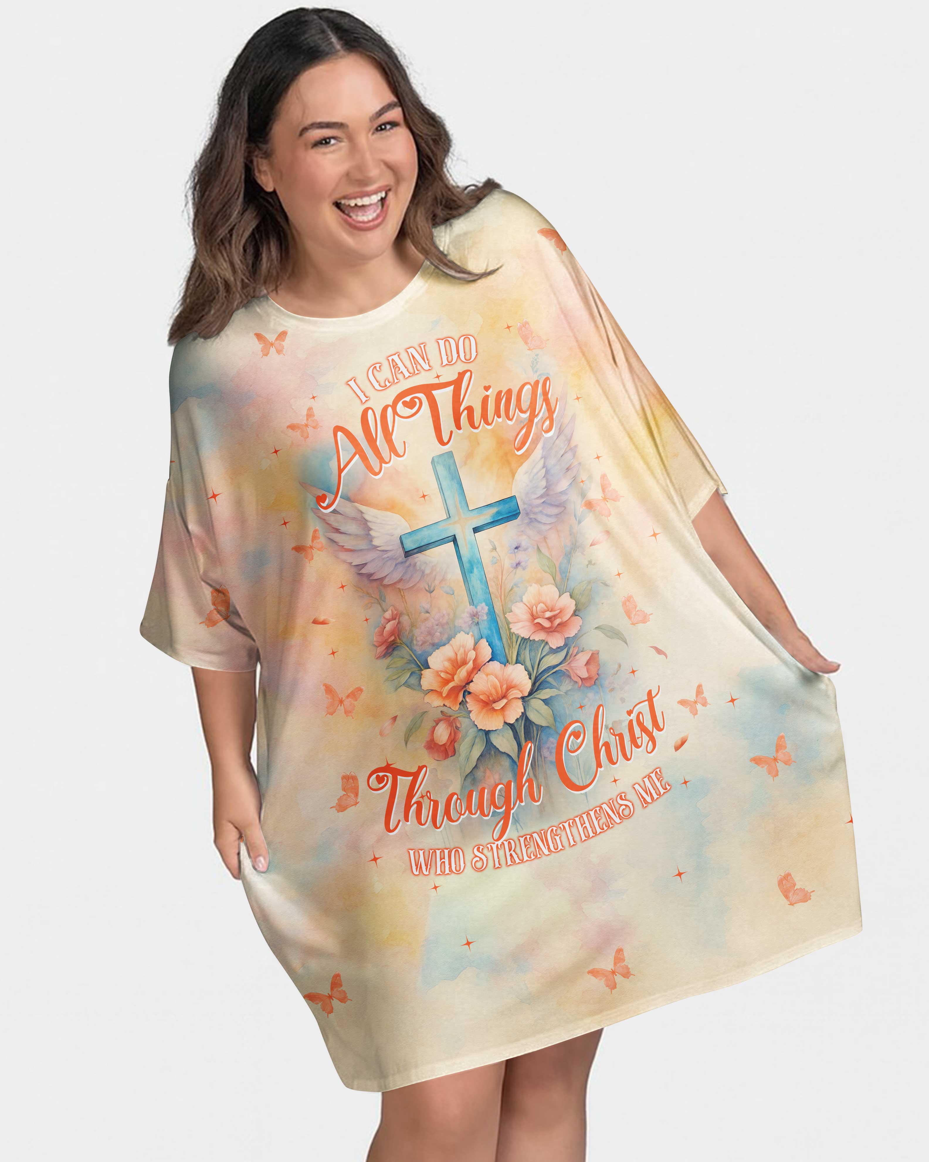 I Can Do All Things Through Christ Who Strengthens Me Sleep Tee