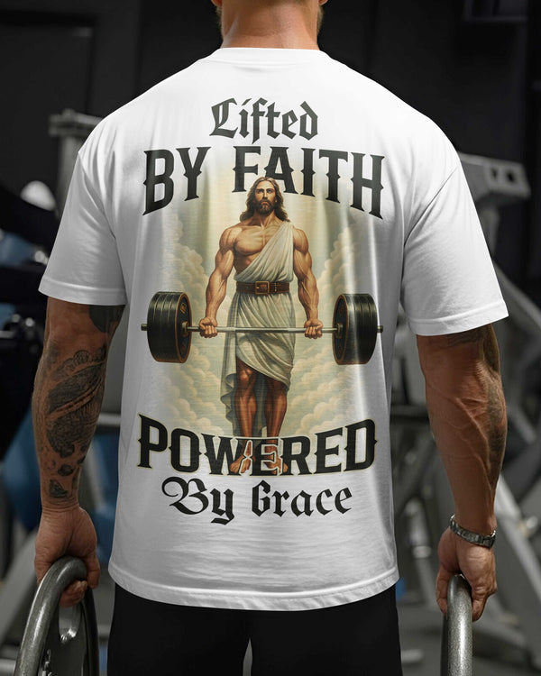 Lifted By Faith Powered By Grace All Over Print T-Shirt