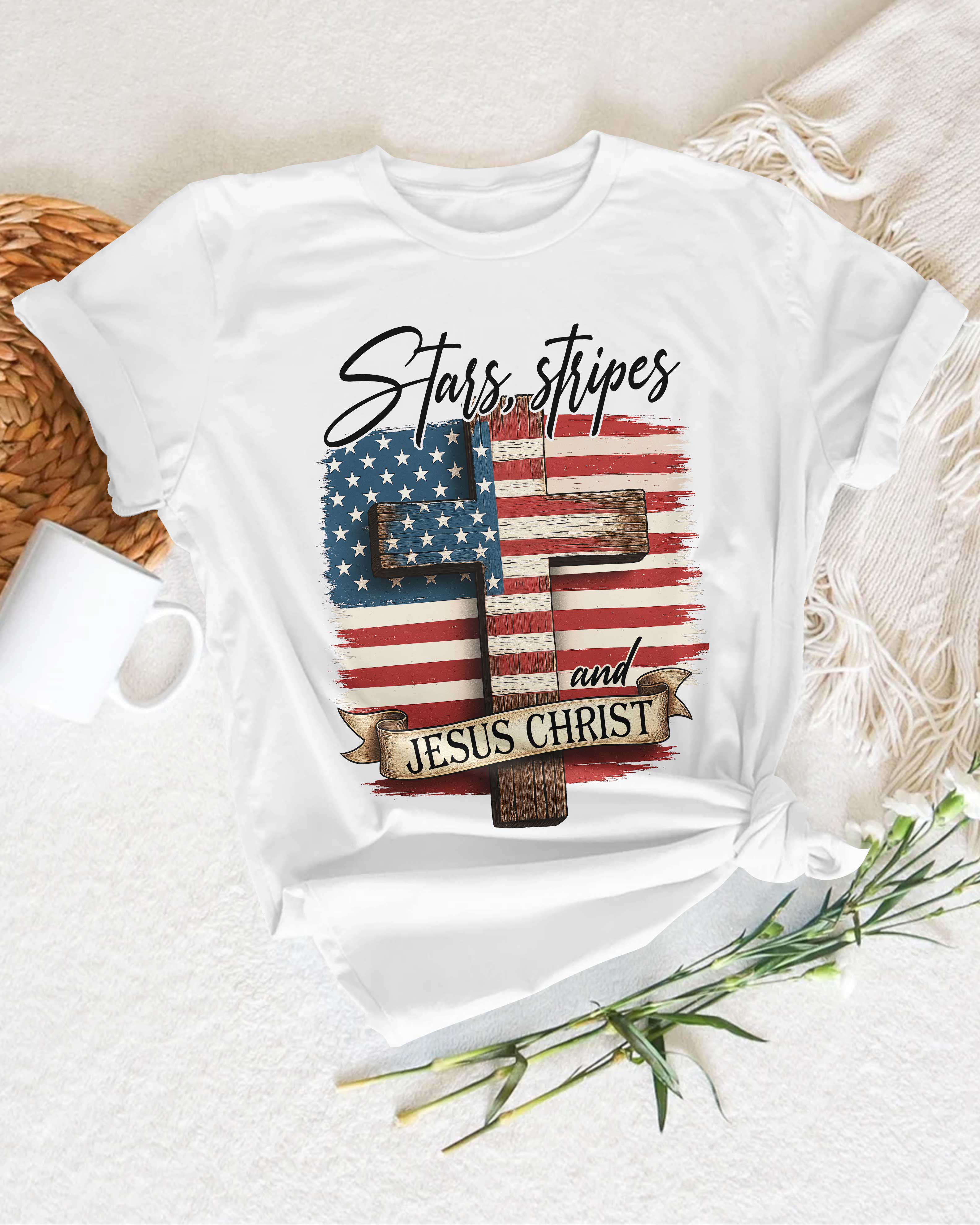 Stars, Stripes and Jesus Christ T-Shirt