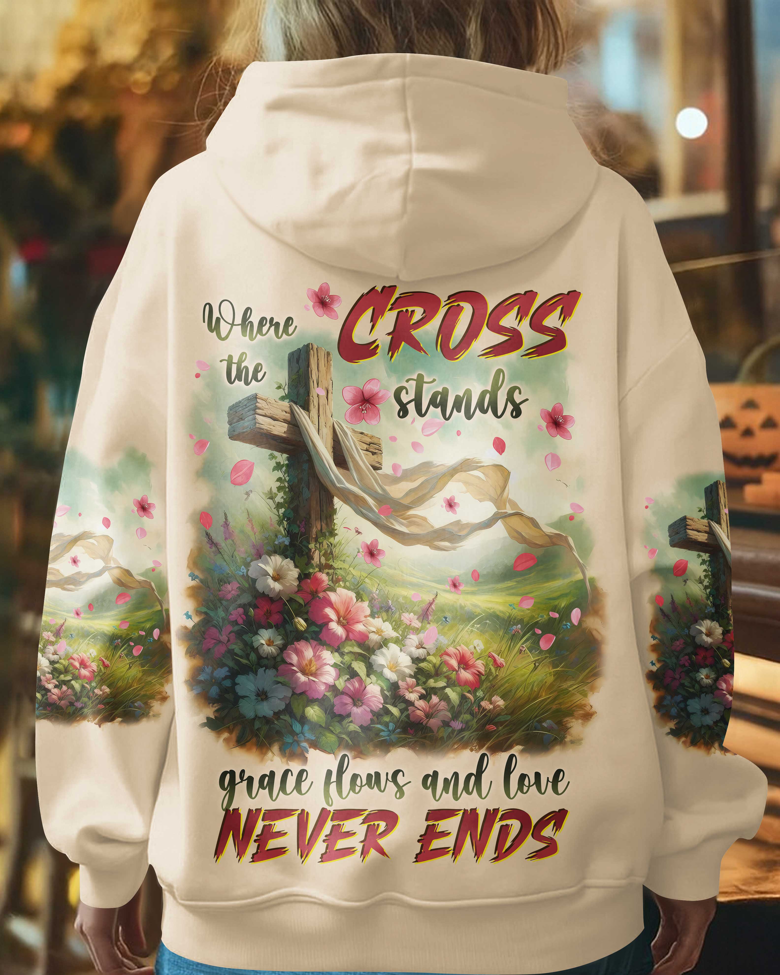 Where The Cross Stands Grace Flows And Love Never Ends T-Shirts