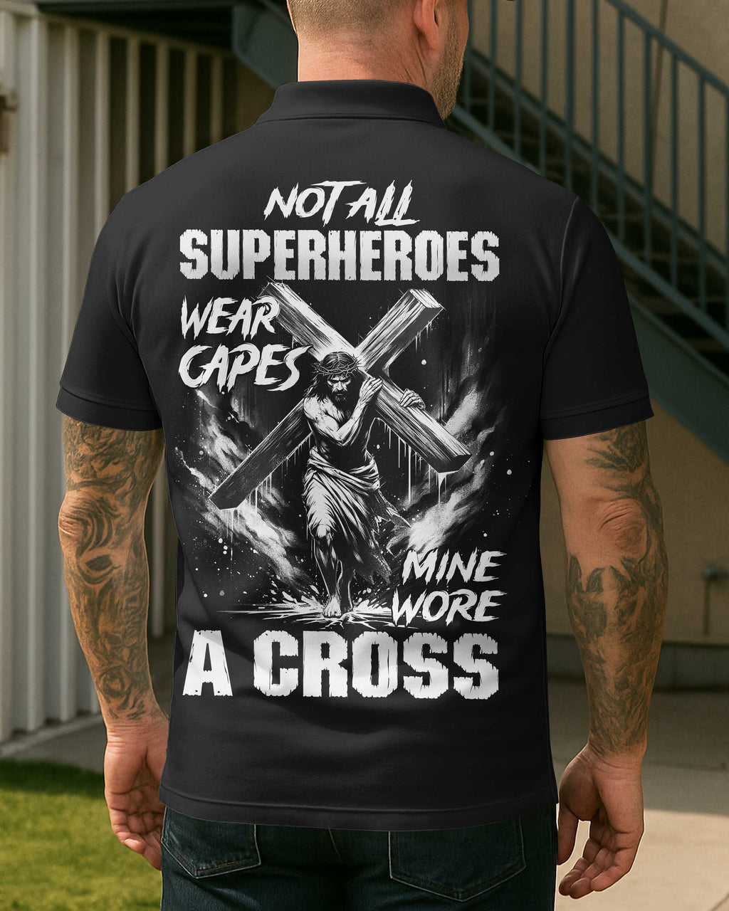 Not All Superheroes Wear Capes All Over Print Polo T-Shirt