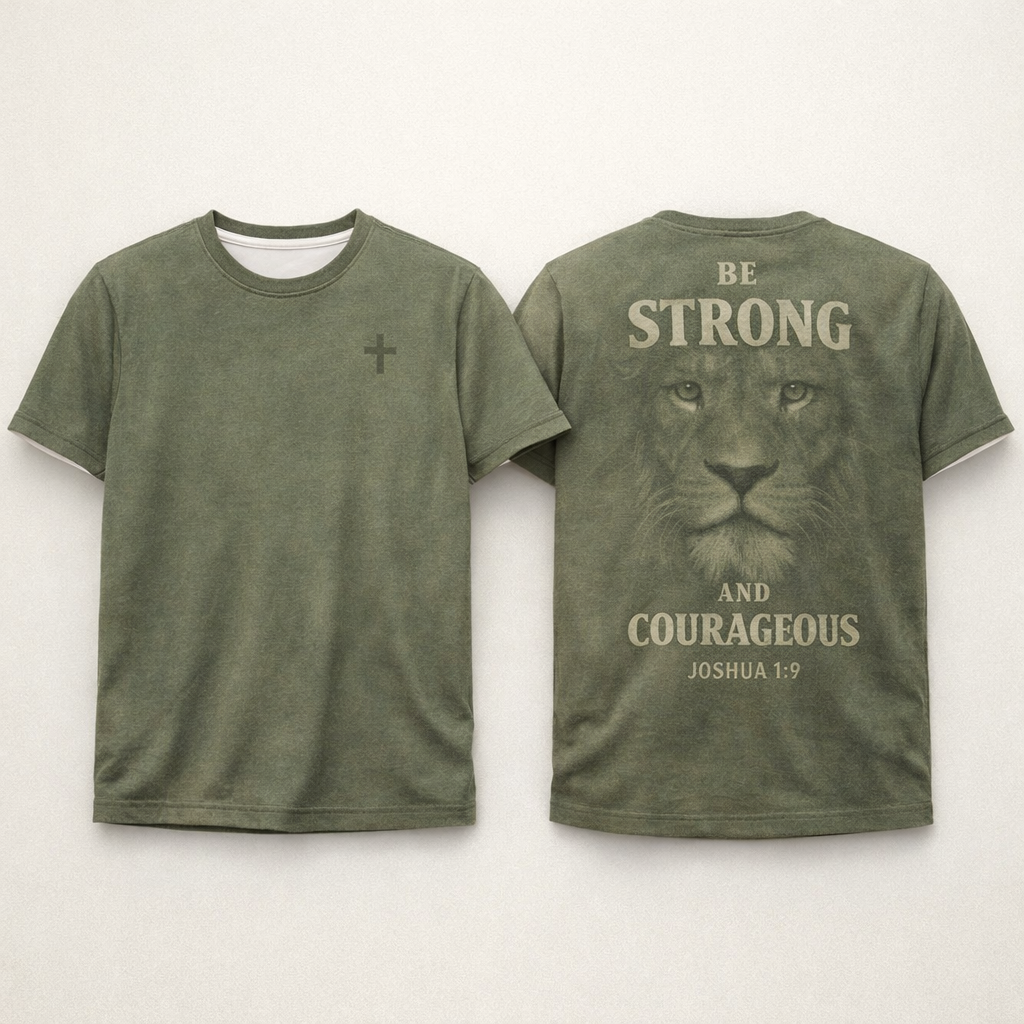 Be Strong And Courageous Joshua 1:9 T-Shirt