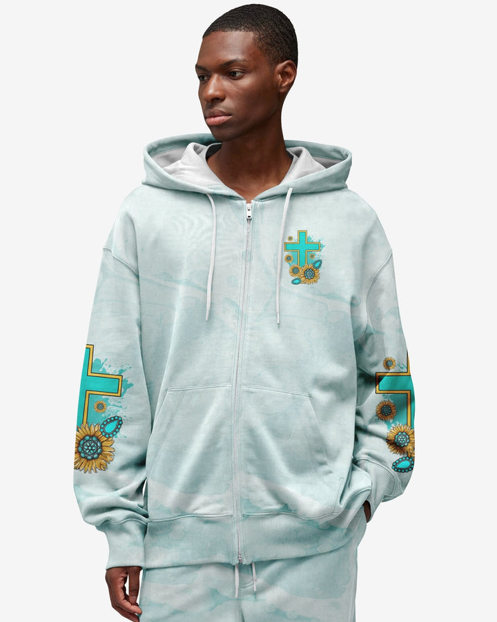 Jesus Take The Wheel All Over Print Zip Hoodie - Christ Color