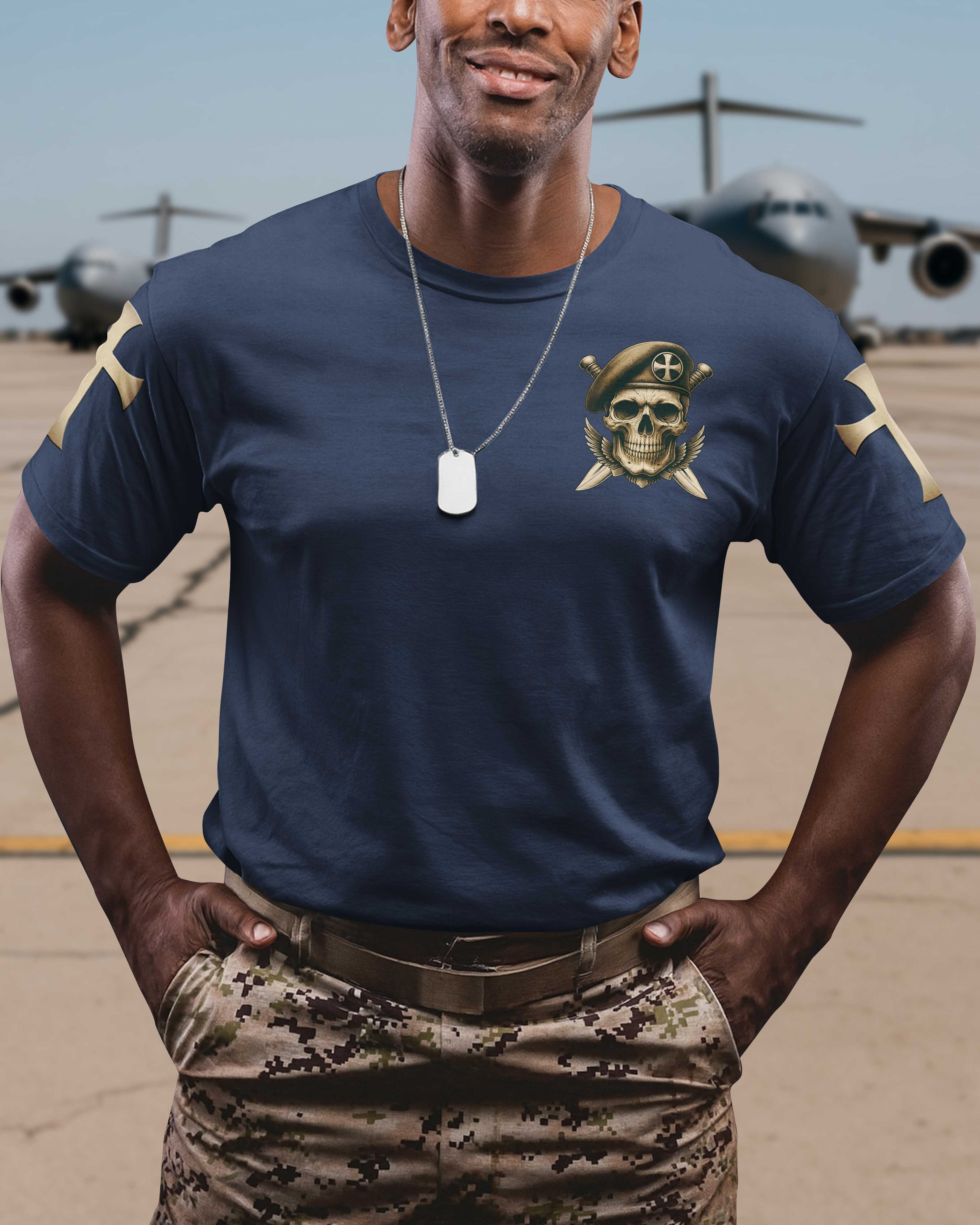 Blessed Be The Lord My Rock Who Trains My Hands For War T-Shirt