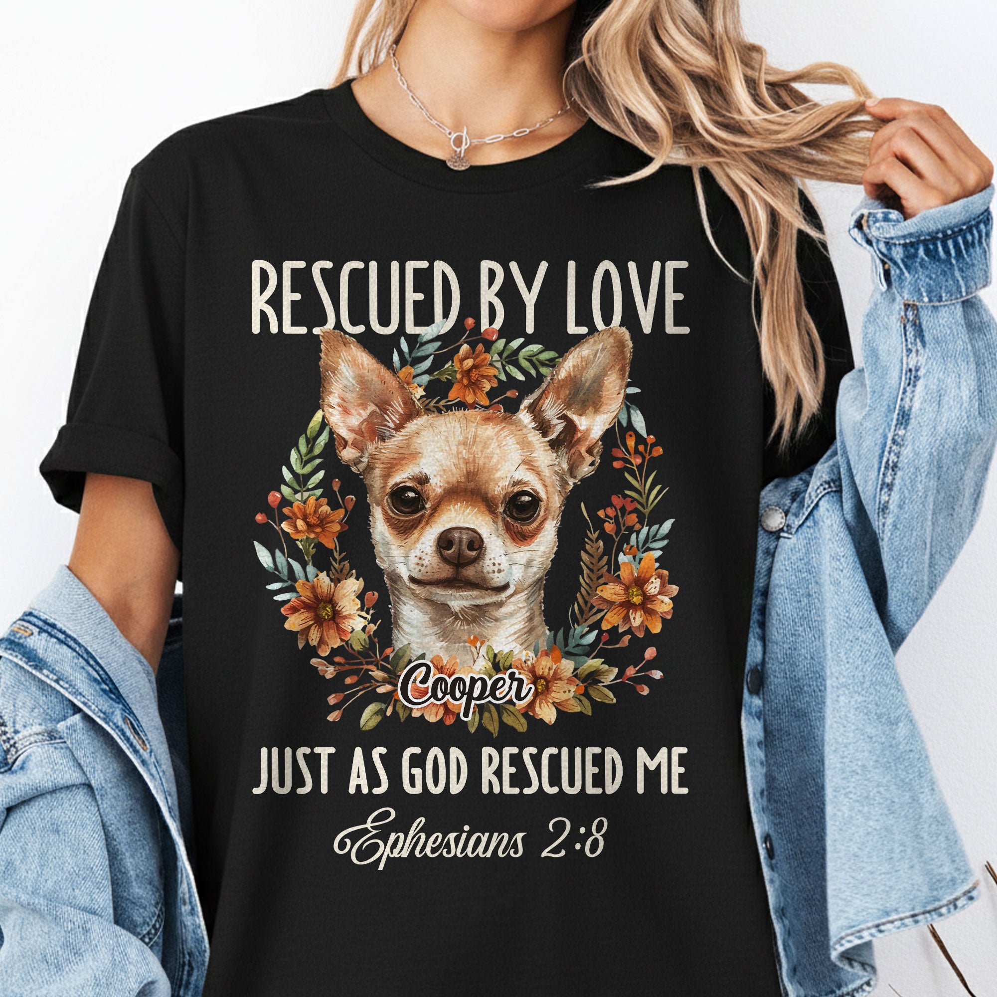 Rescued By Love Just As God Rescued Me T-Shirt