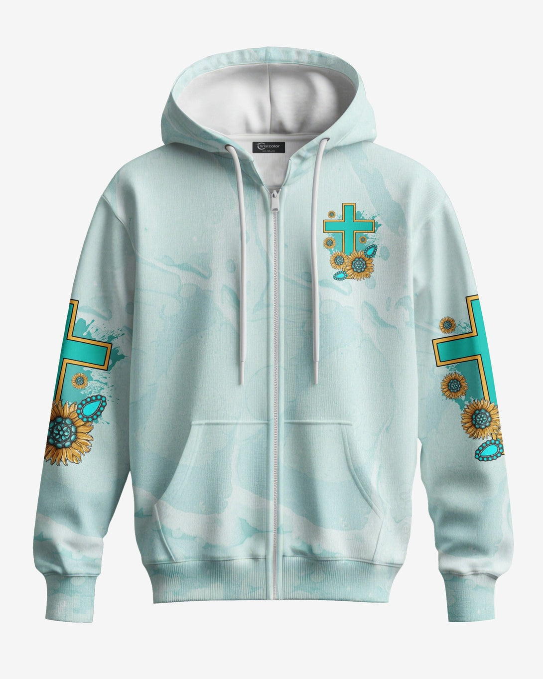 Jesus Take The Wheel All Over Print Zip Hoodie - Christ Color